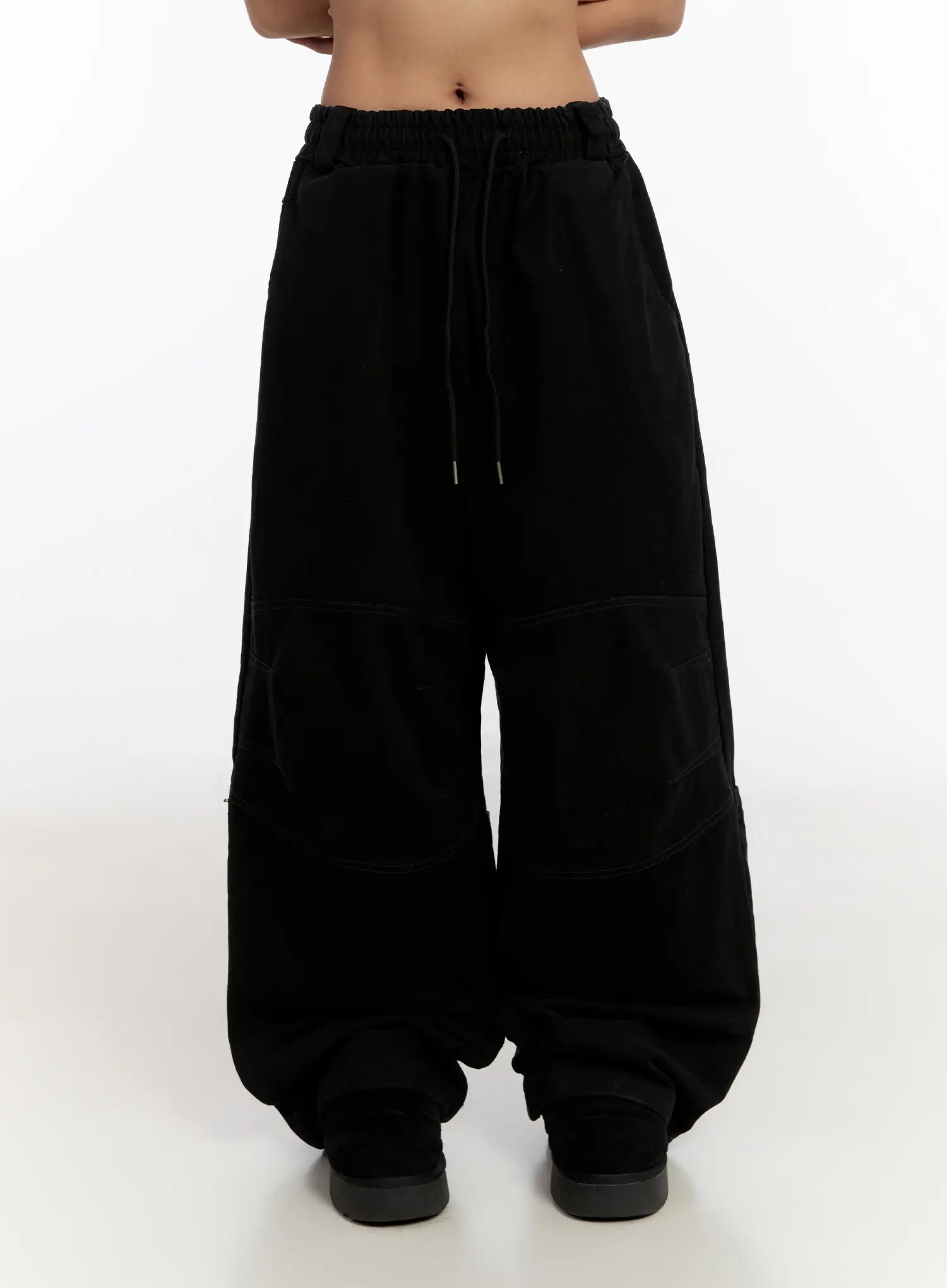 Stitch Lined Wide Leg Pants CN527 - Image 10