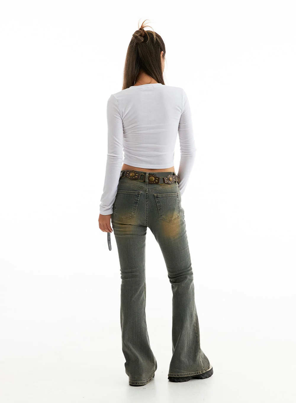 Stitched Bootcut Jeans CO313 - Image 9