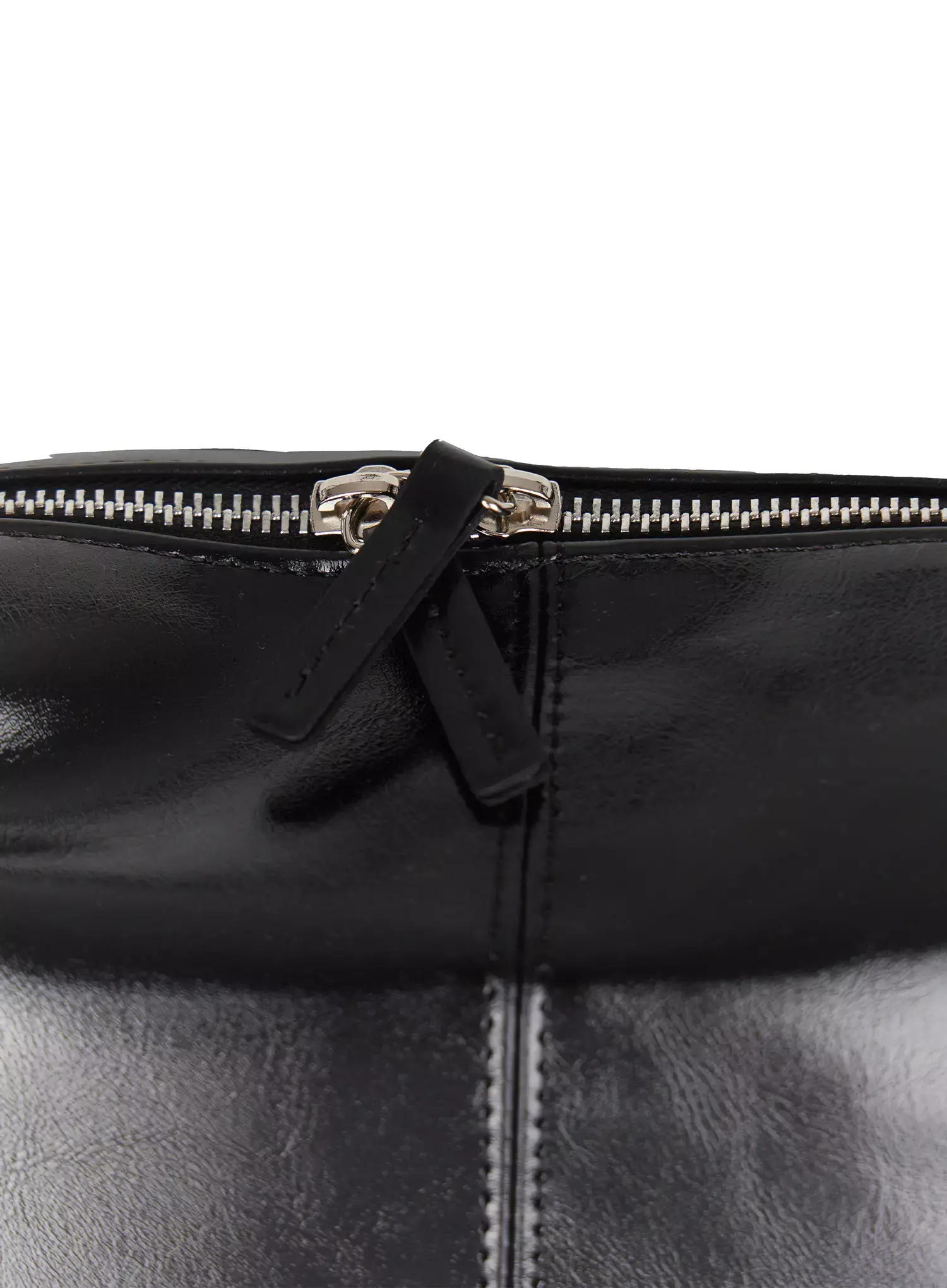 Stitched Faux Leather Shoulder Bag IU512 - Image 7