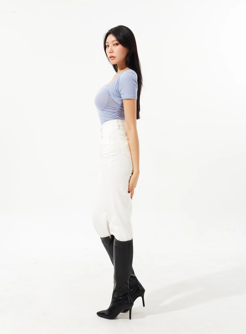 Straight Leg Ankle Pants IM323 - Image 13