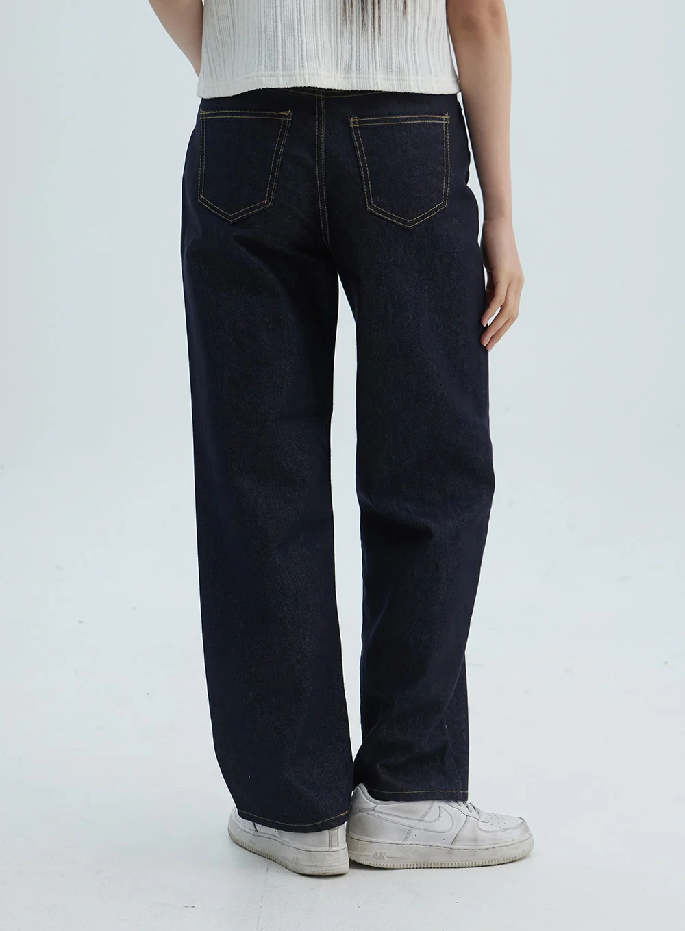 Straight Leg Blue Jeans ON313 - Image 4