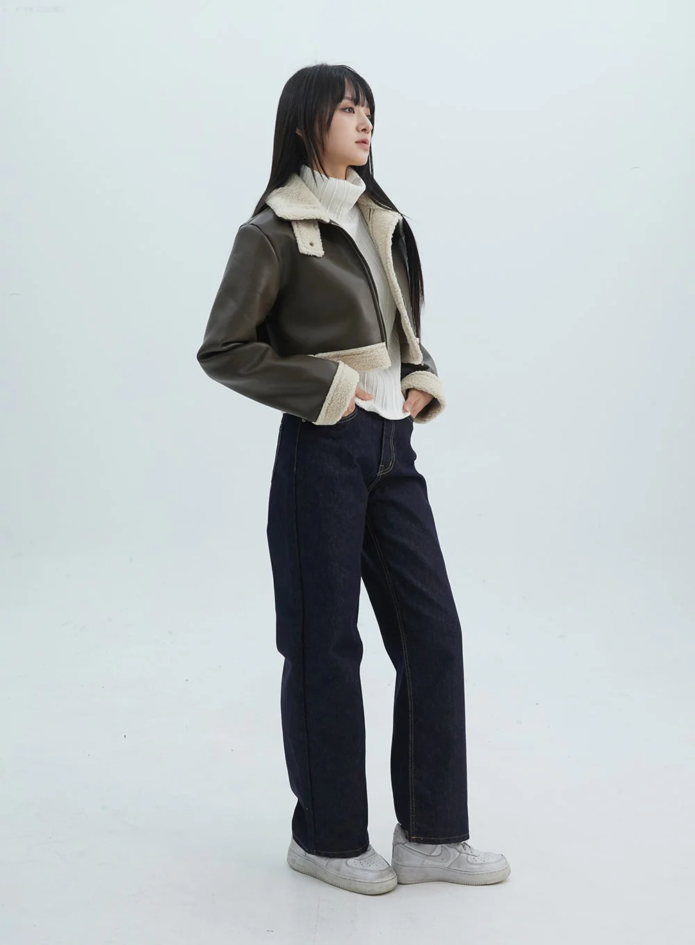 Straight Leg Blue Jeans ON313 - Image 6