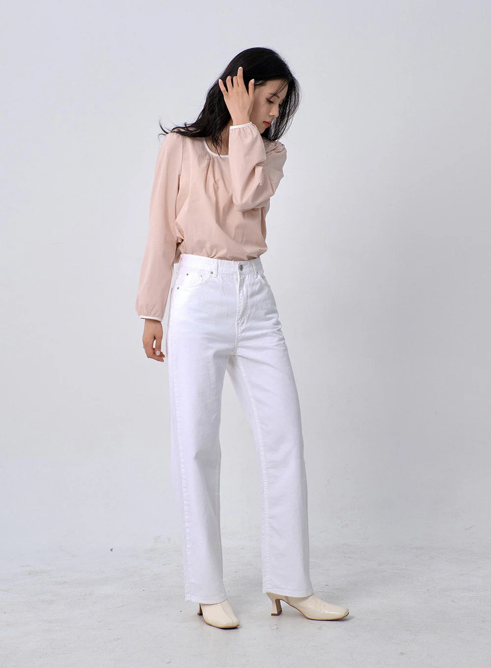 Straight Leg Cotton Pants OM331 - Image 9