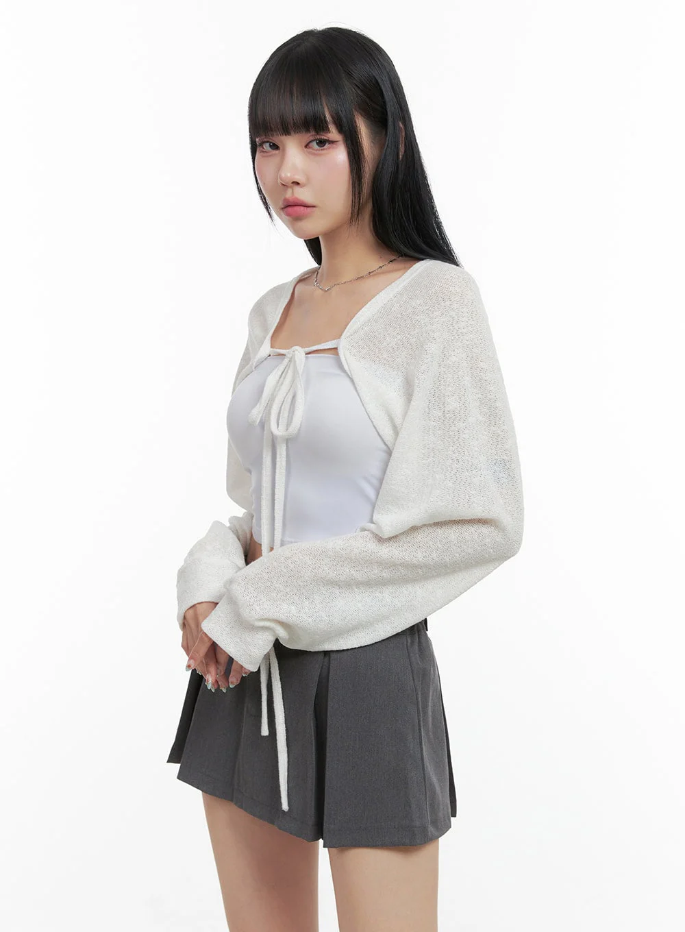 Strap Bolero Knit Cardigan OS409 - Image 5