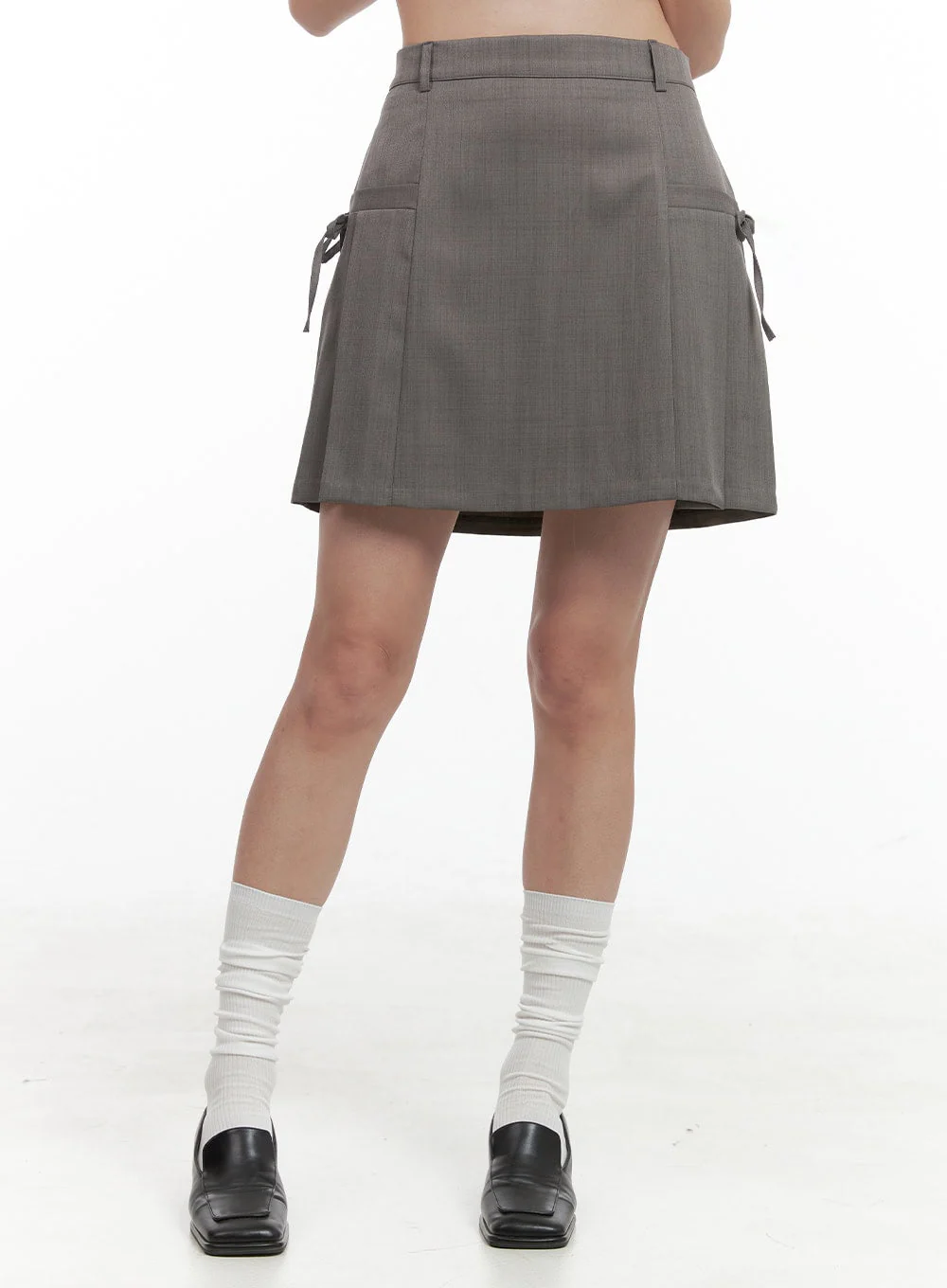 Strap Solid Mini Skirt OG416 - Image 2