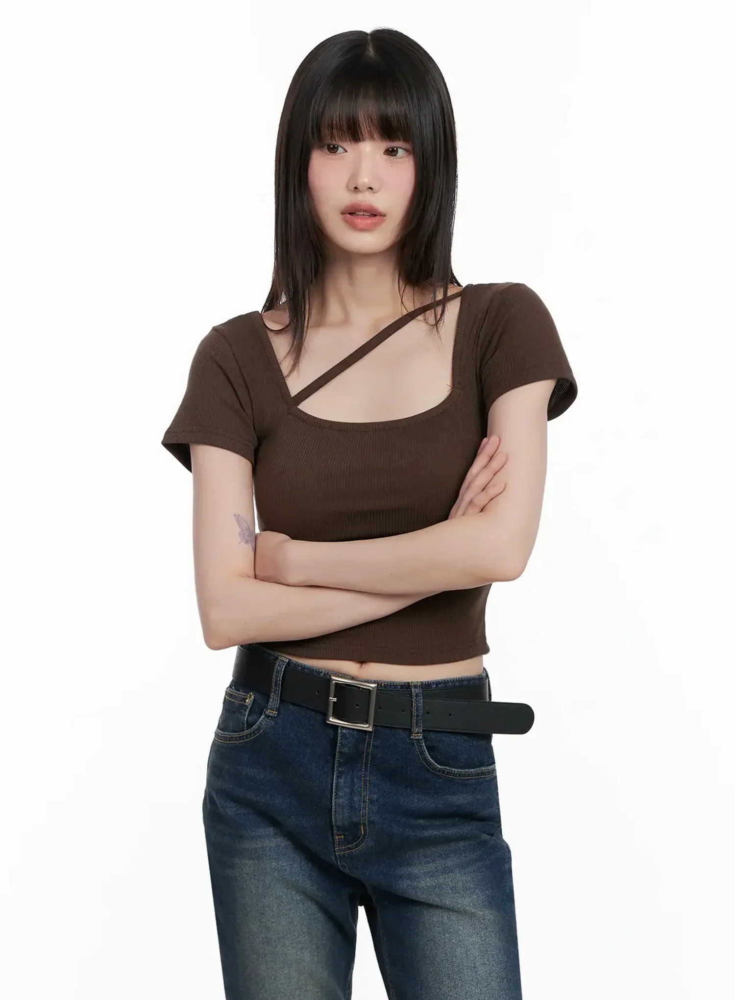 Strappy Square Neck Crop Top IL531 - Image 19