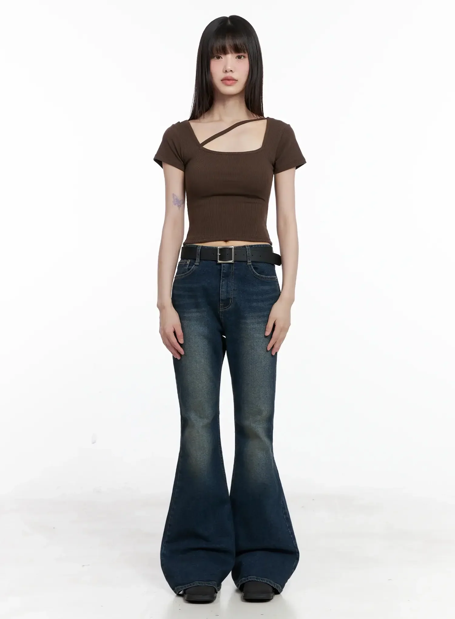 Strappy Square Neck Crop Top IL531 - Image 5