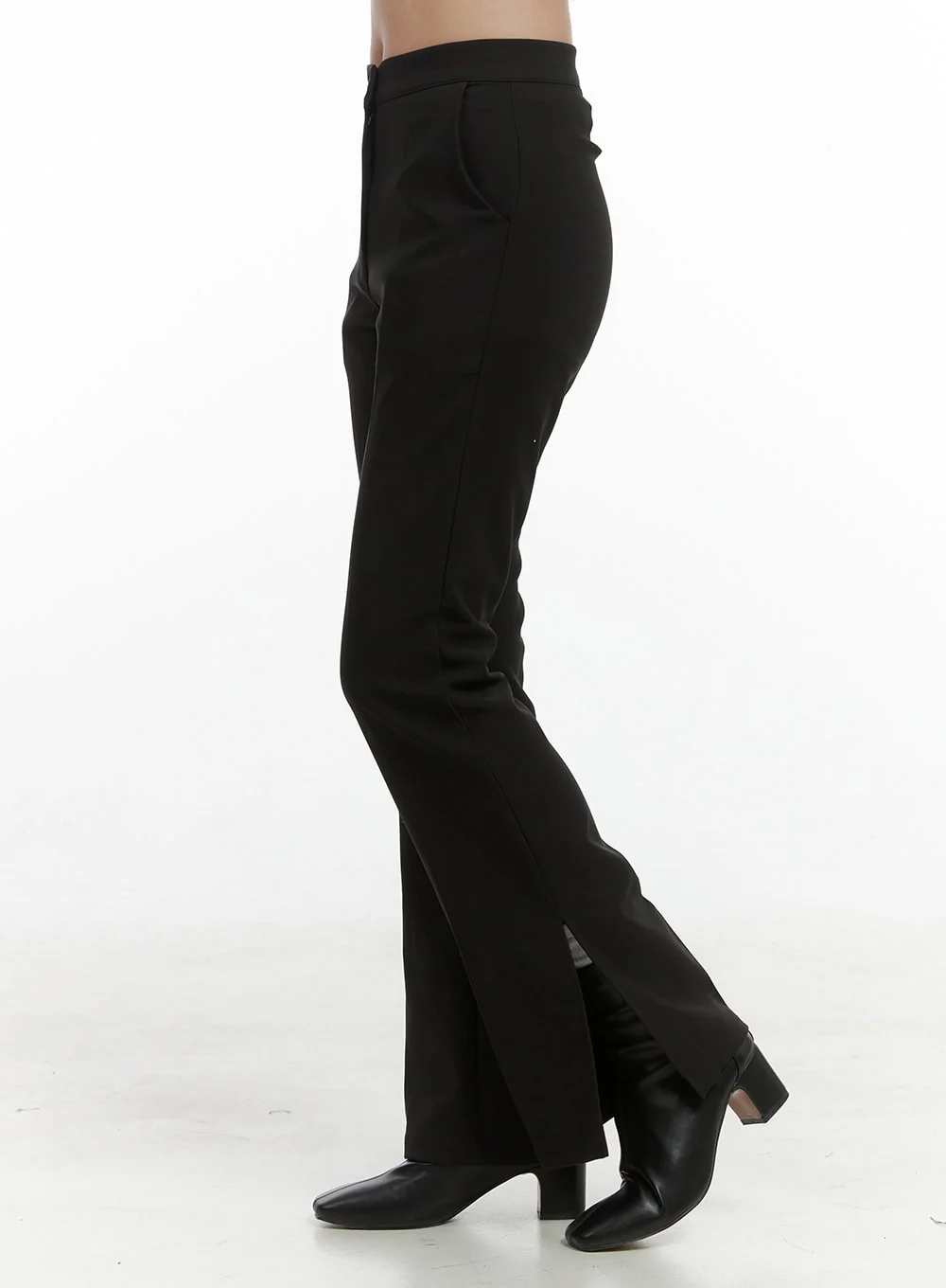 Streamline Fit Slit Poly Rayon Trousers OS416 - Image 2