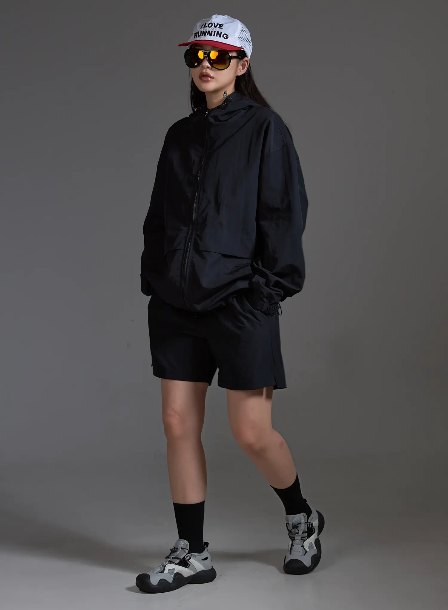 Stretch Running Shorts (Black) IO517 - Image 9