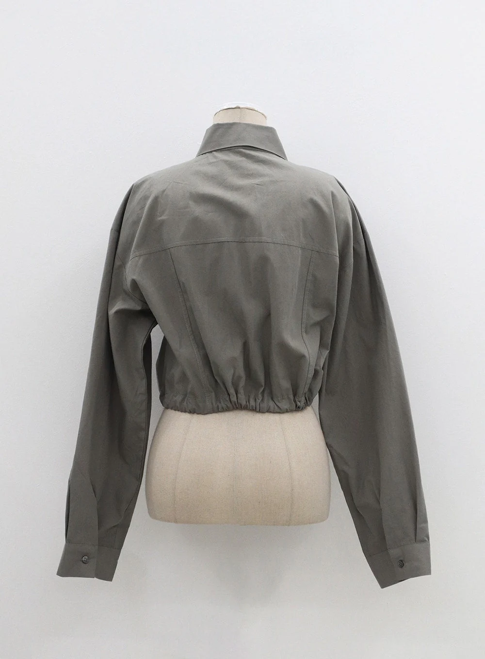 String Detail Cropped Shirt OF310 - Image 15