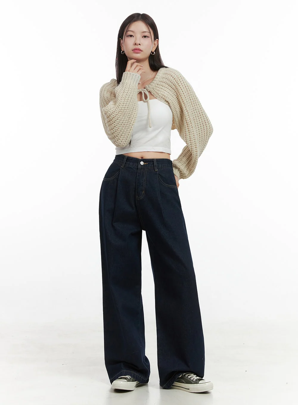 Stringed Hollow Bolero Cardigan OO416 - Image 2