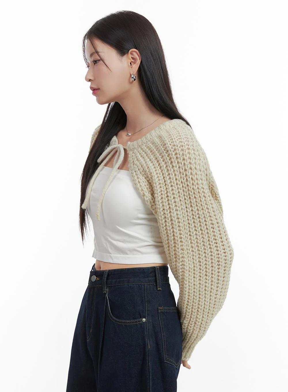 Stringed Hollow Bolero Cardigan OO416 - Image 5