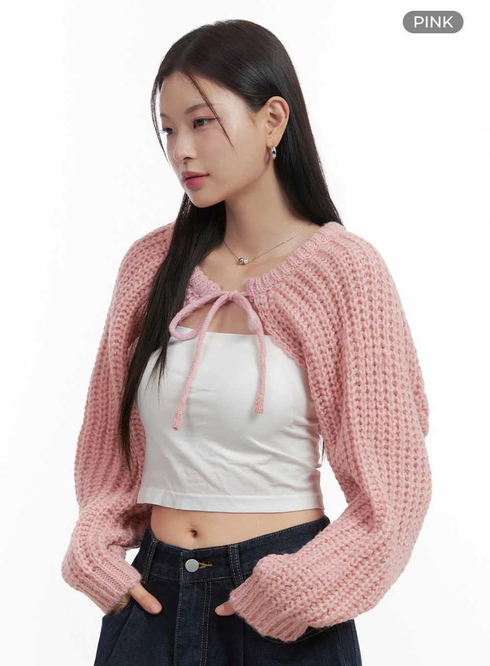Stringed Hollow Bolero Cardigan OO416 - Image 8