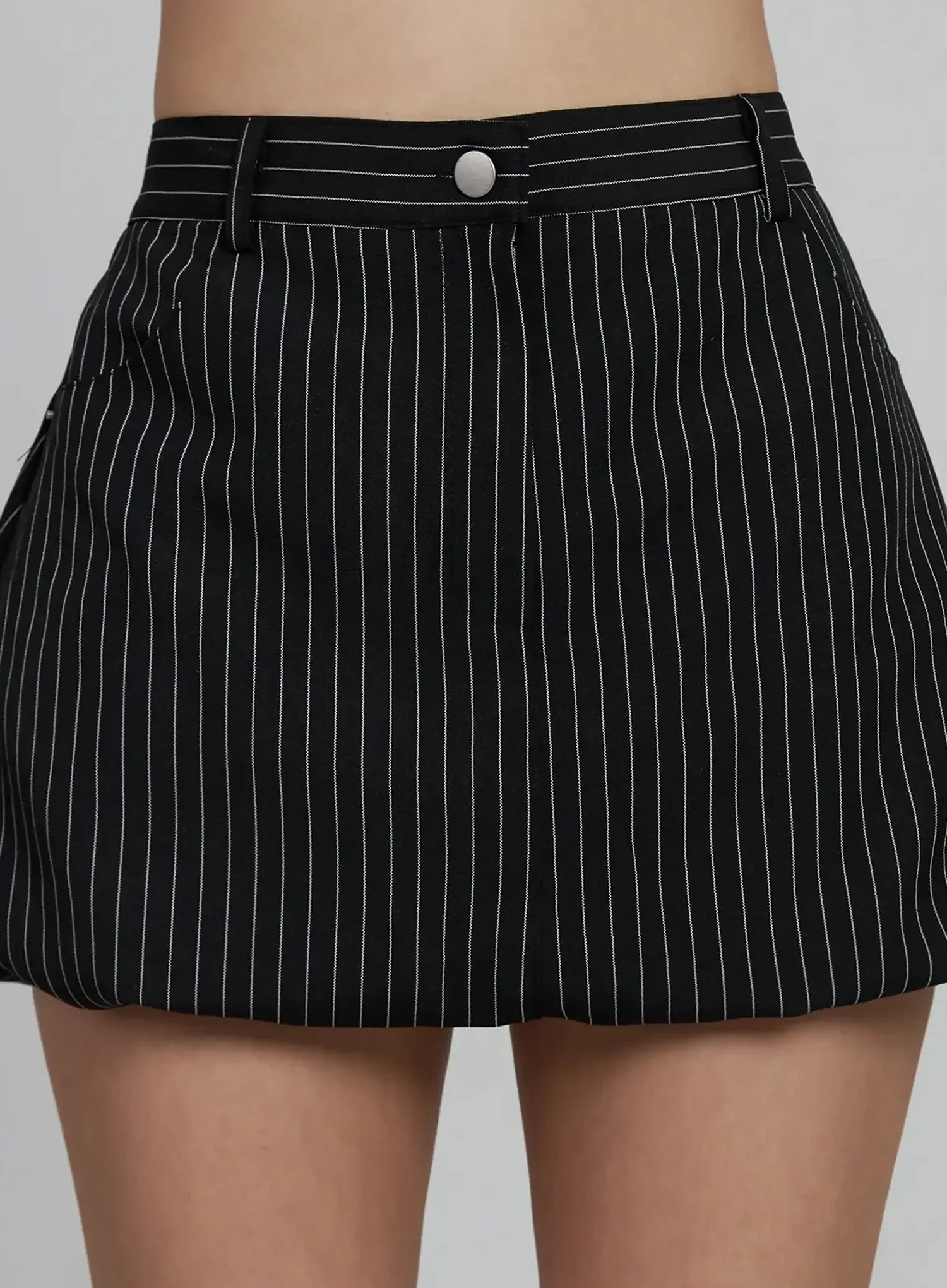 Striped Bubble Mini Skirt IM520 - Image 4
