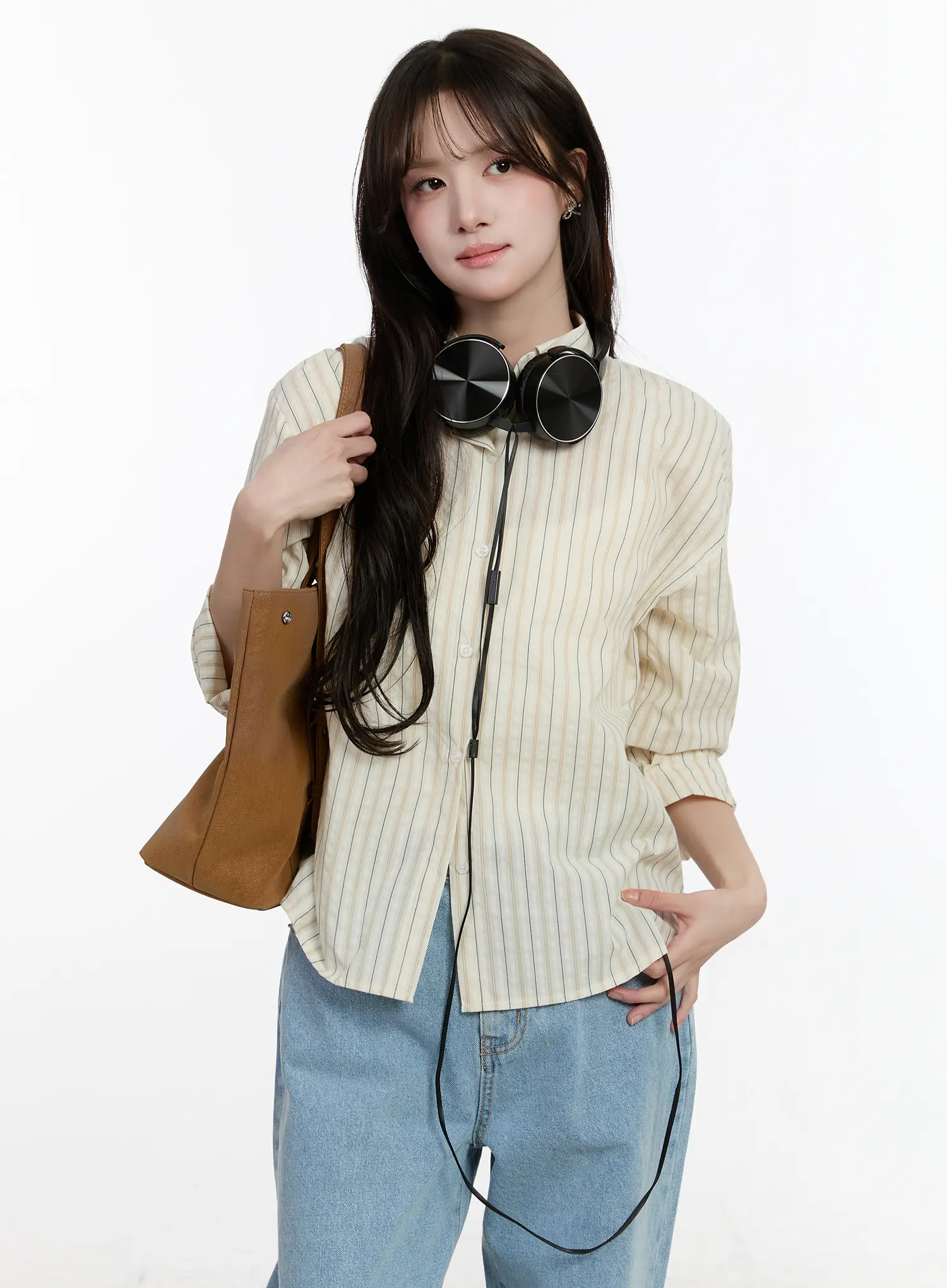 Striped Casual Long Sleeve Shirt CM510