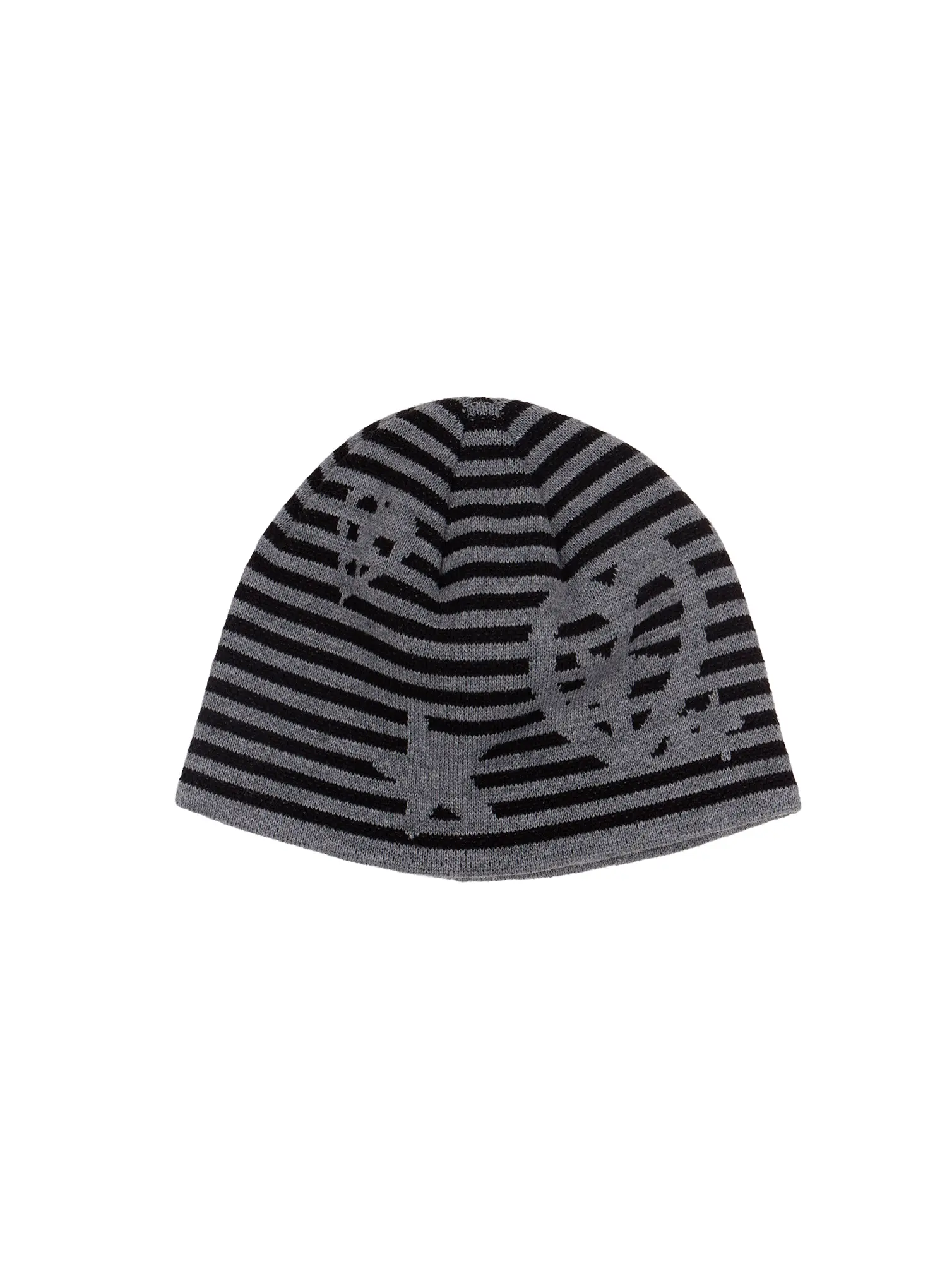 Striped Graphic Knit Beanie CF510 - Image 11