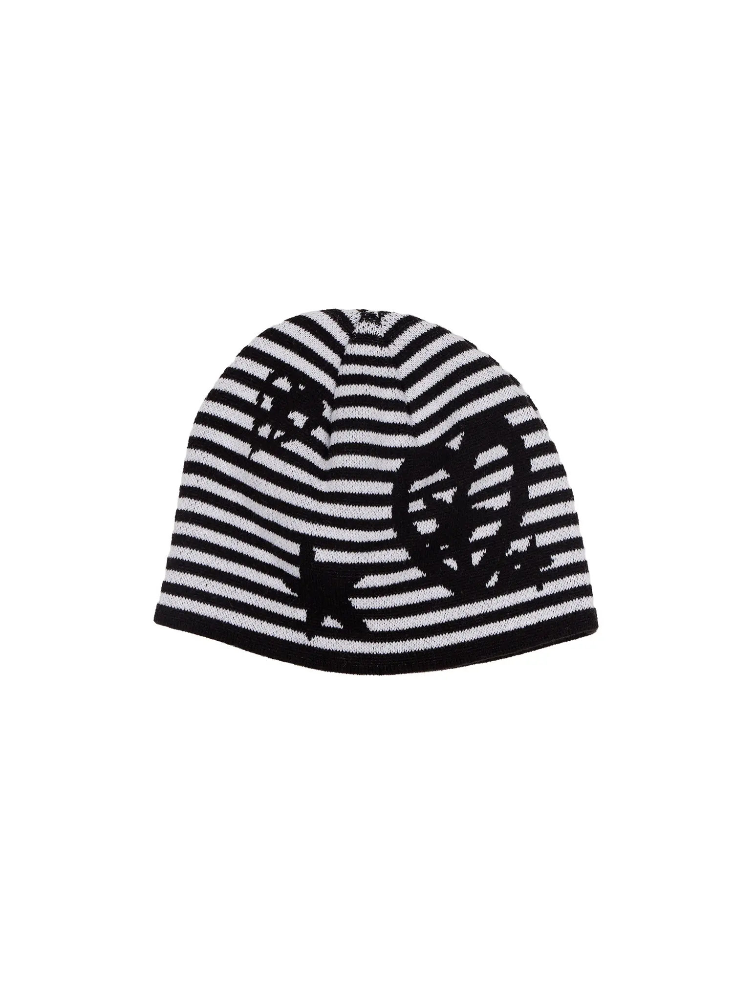 Striped Graphic Knit Beanie CF510 - Image 7