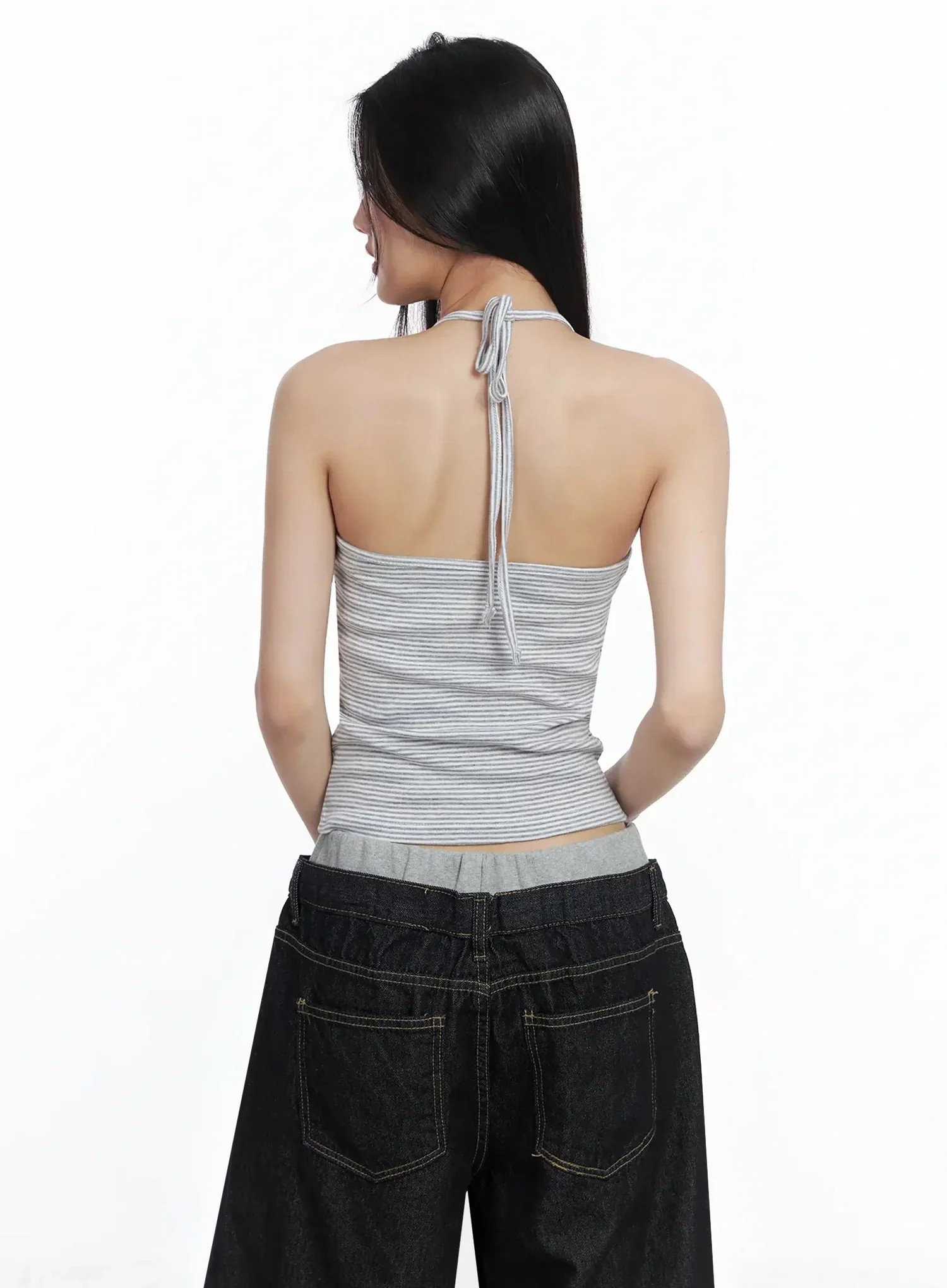 Striped Halter Tank Top IM506 - Image 7
