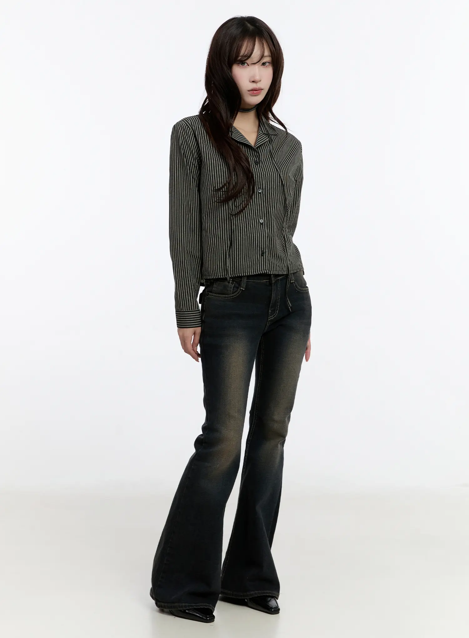 Striped Long Sleeve Shirt CN524 - Image 6