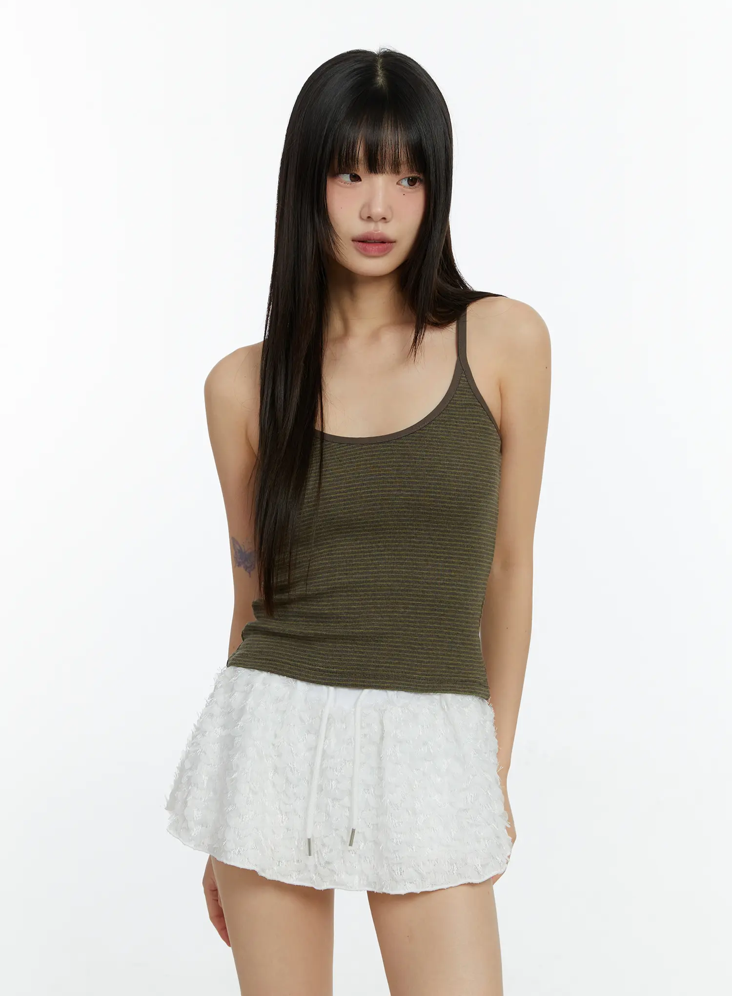 Striped Round Neck Tank Top CF510 - Image 9