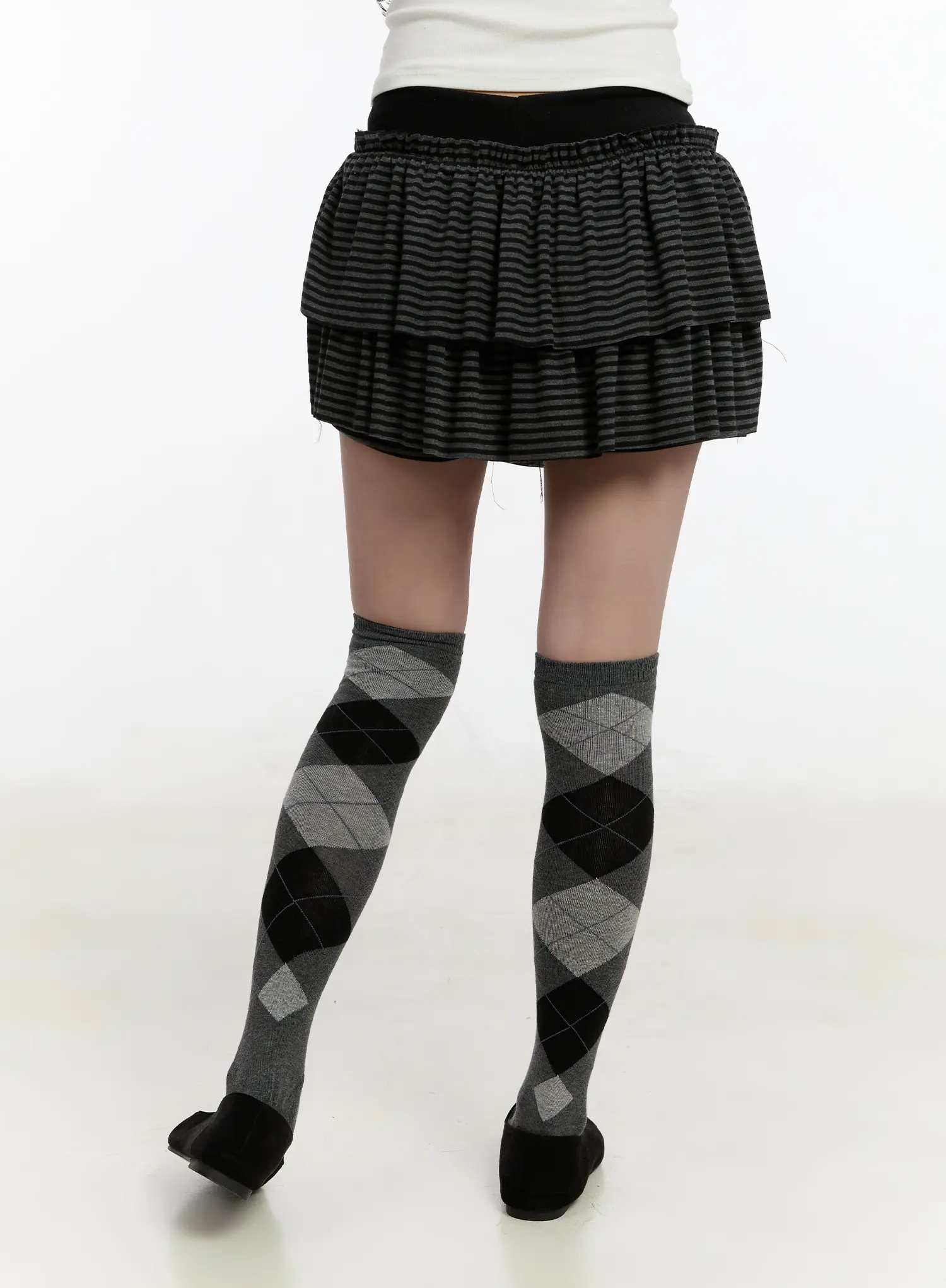 Striped Ruffle Mini Skirt CM510 - Image 6