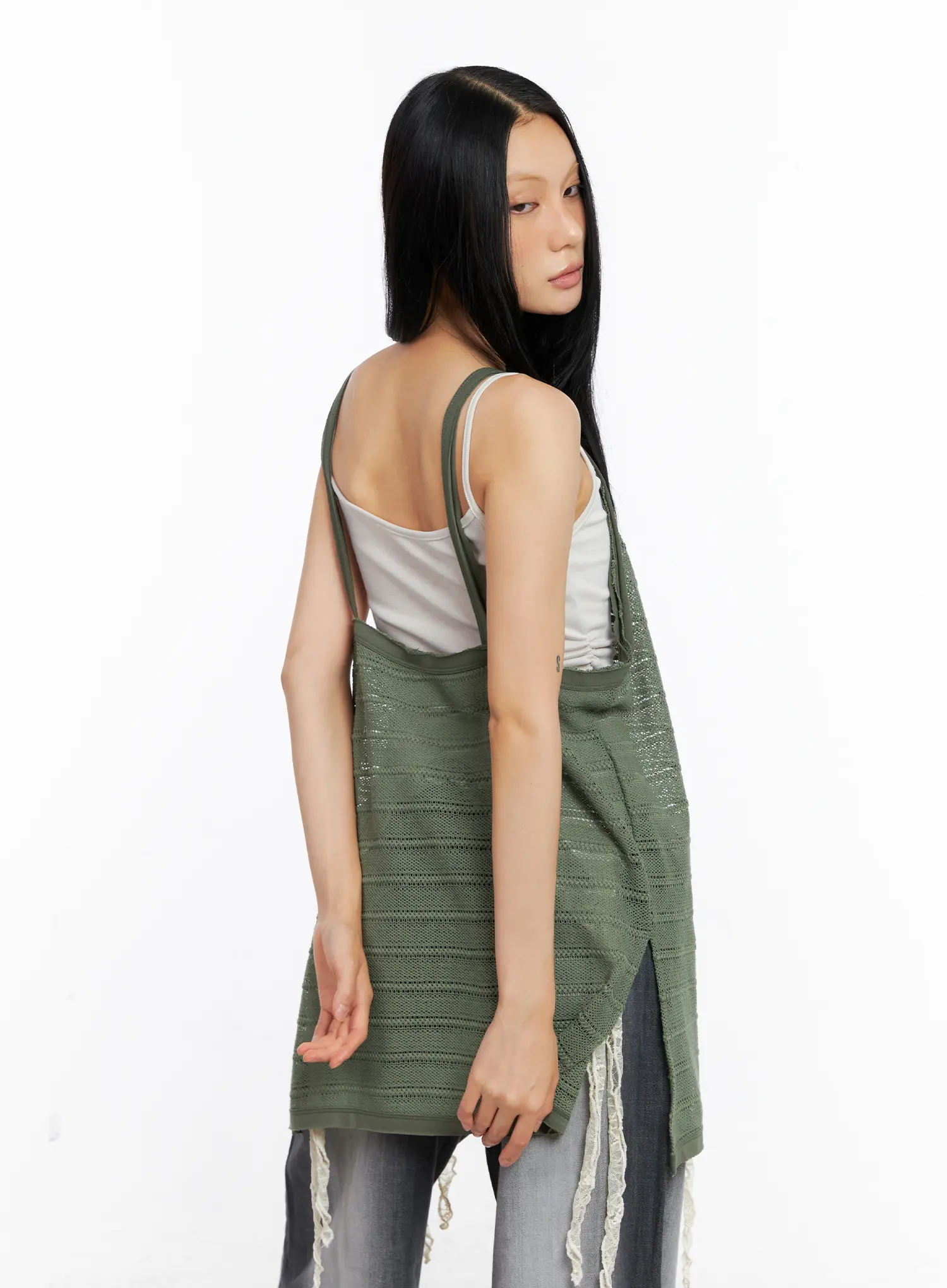 Striped Sheer Layered Tank CL529 - Image 7