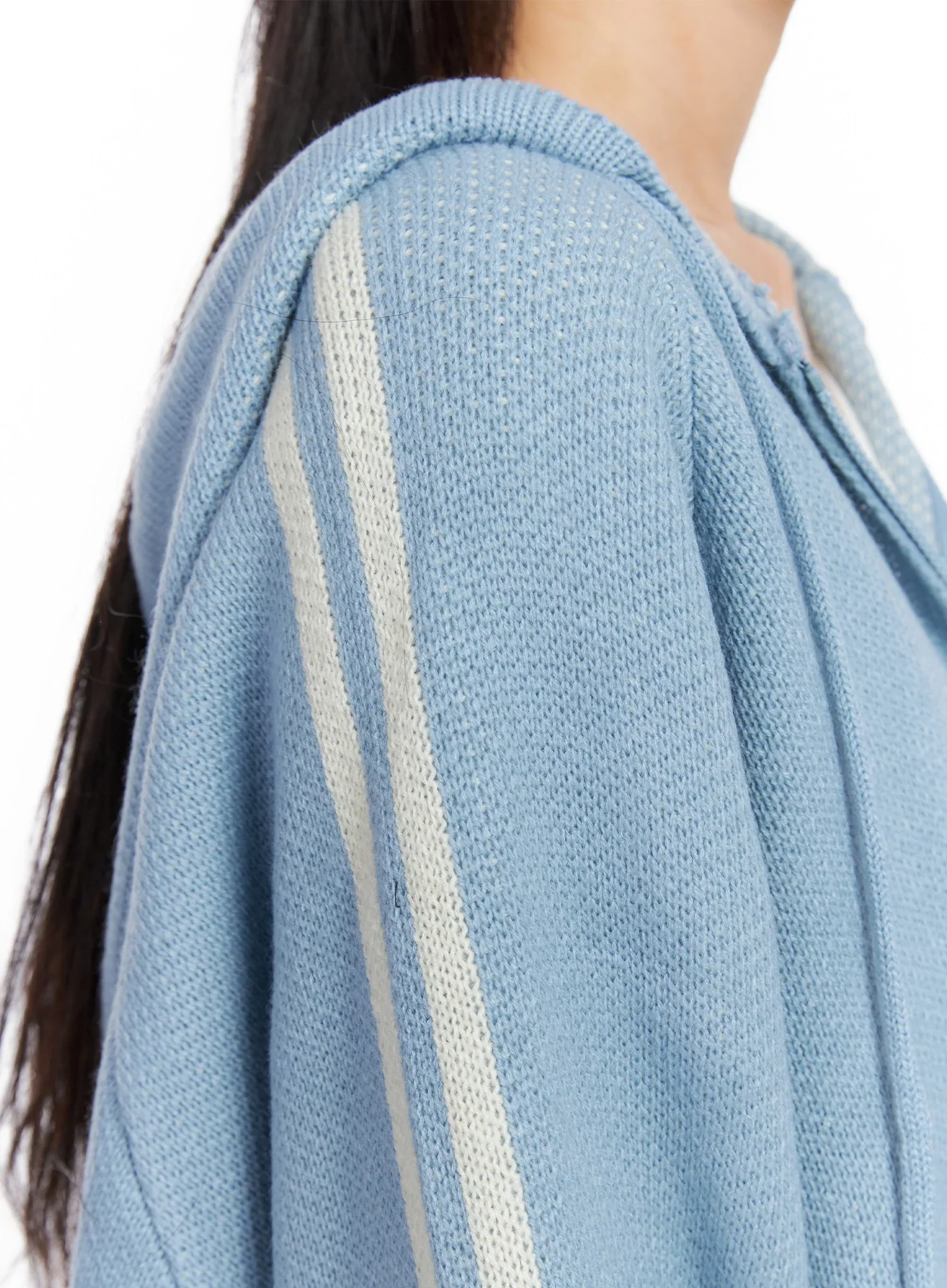 Striped Sleeve Casual Hoodie IS515 - Image 4