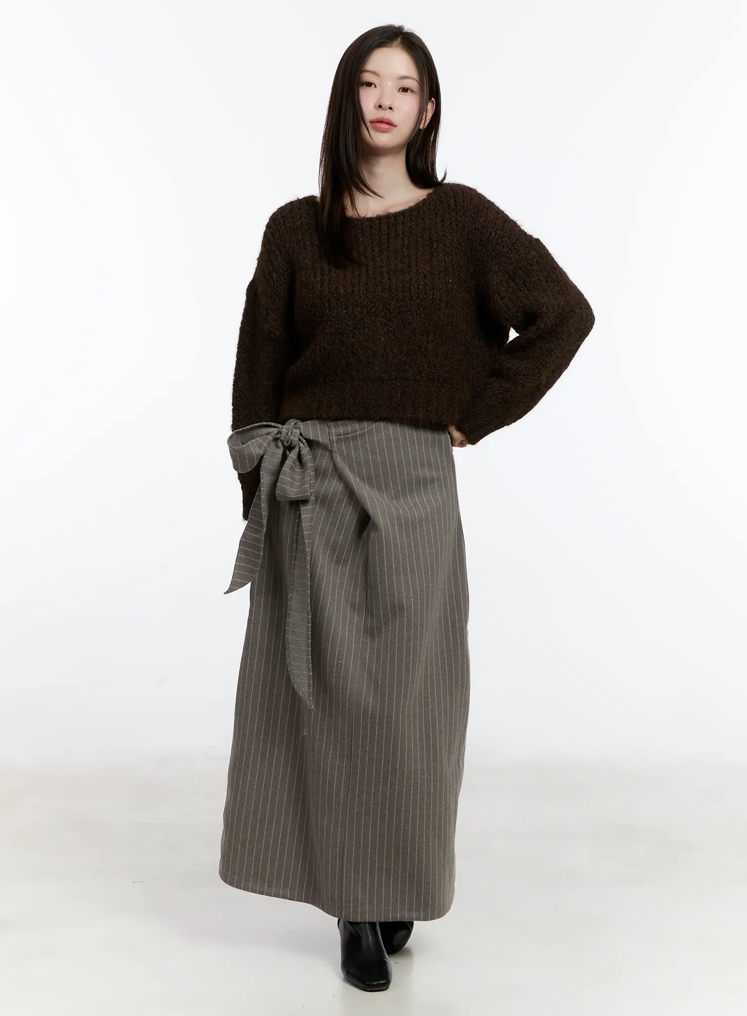 Striped Wrap Skirt ID511 - Image 5