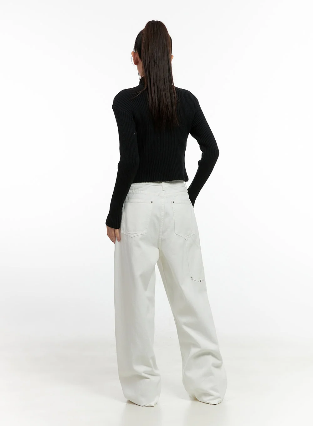 Stud Carpenter Wide Fit Cotton Pants CN412 - Image 4