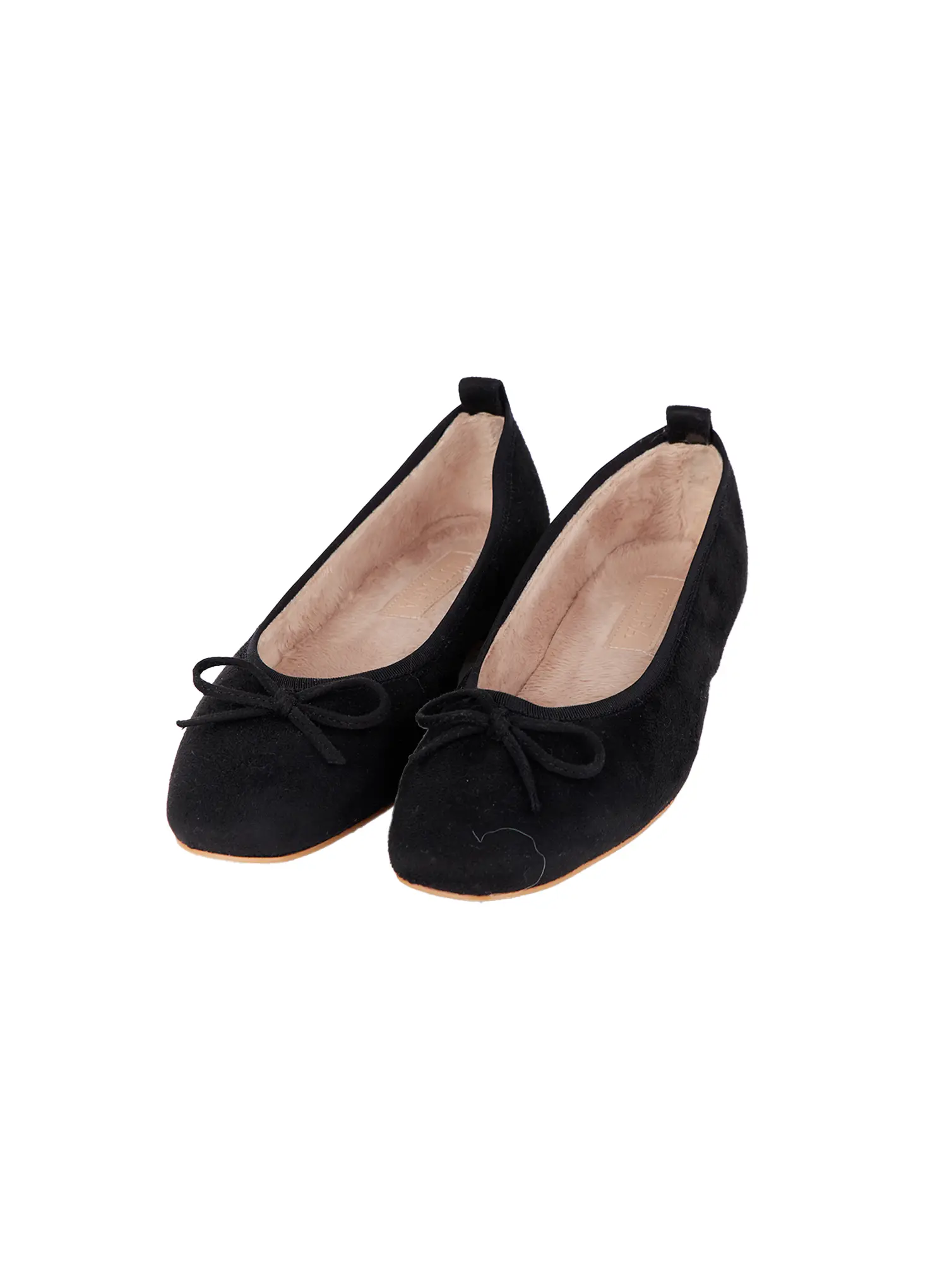 Suede Brown Ribbon Flats CJ512 - Image 13