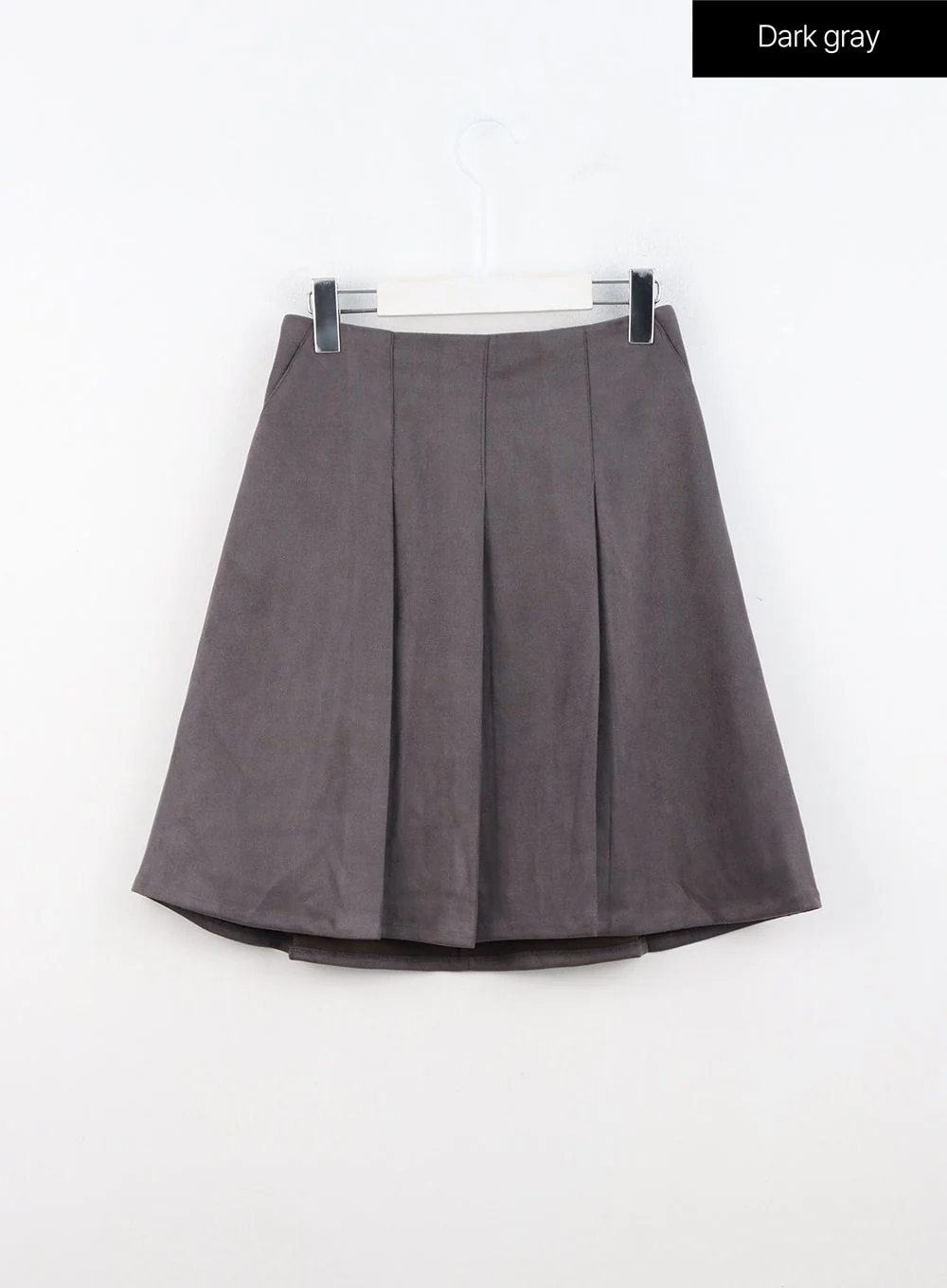 Suede Pleated Midi Skirt IN310 - Image 11