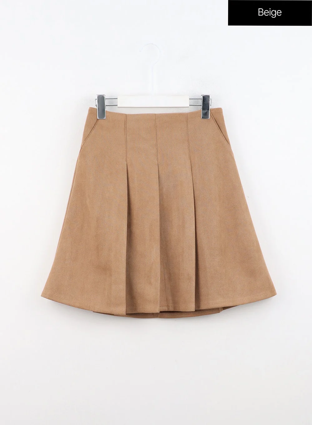 Suede Pleated Midi Skirt IN310 - Image 8