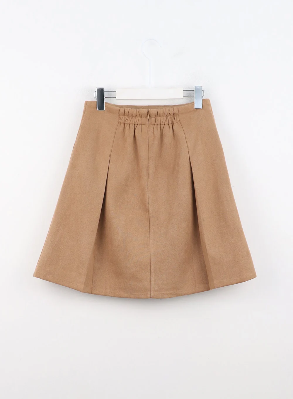 Suede Pleated Midi Skirt IN310 - Image 9