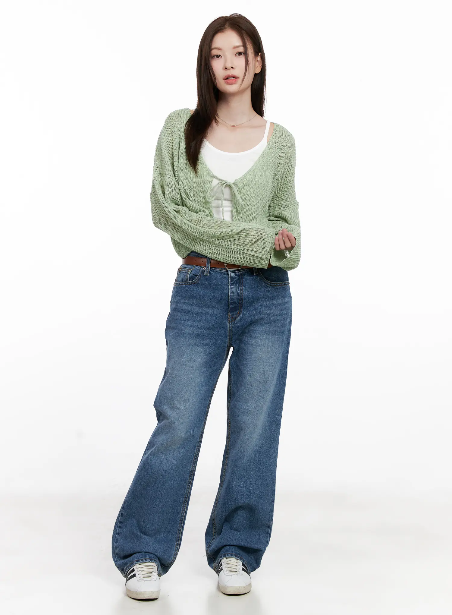 Summer Knit Crop Cardigan CL523 - Image 2