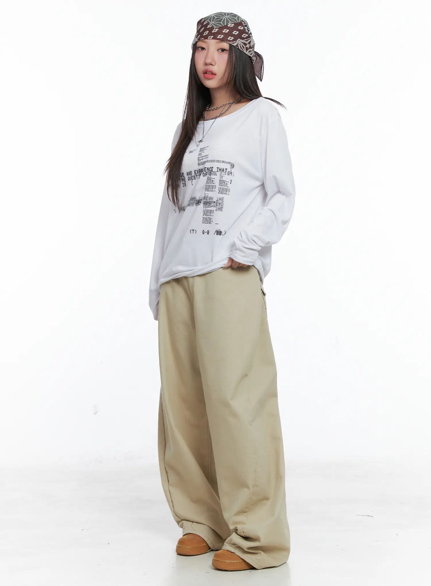 Summer Stitch Wide Cotton Pants CS503 - Image 5