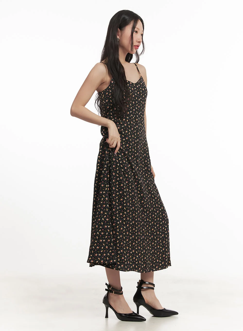 Sweetheart Floral Cami Maxi Dress CF520 - Image 3