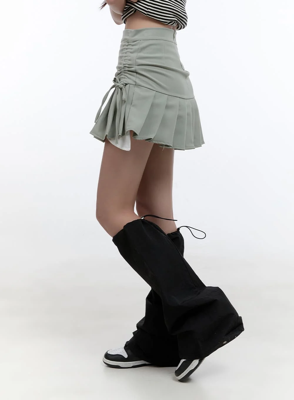 Tailored Solid Print Skirt CS406 - Image 5