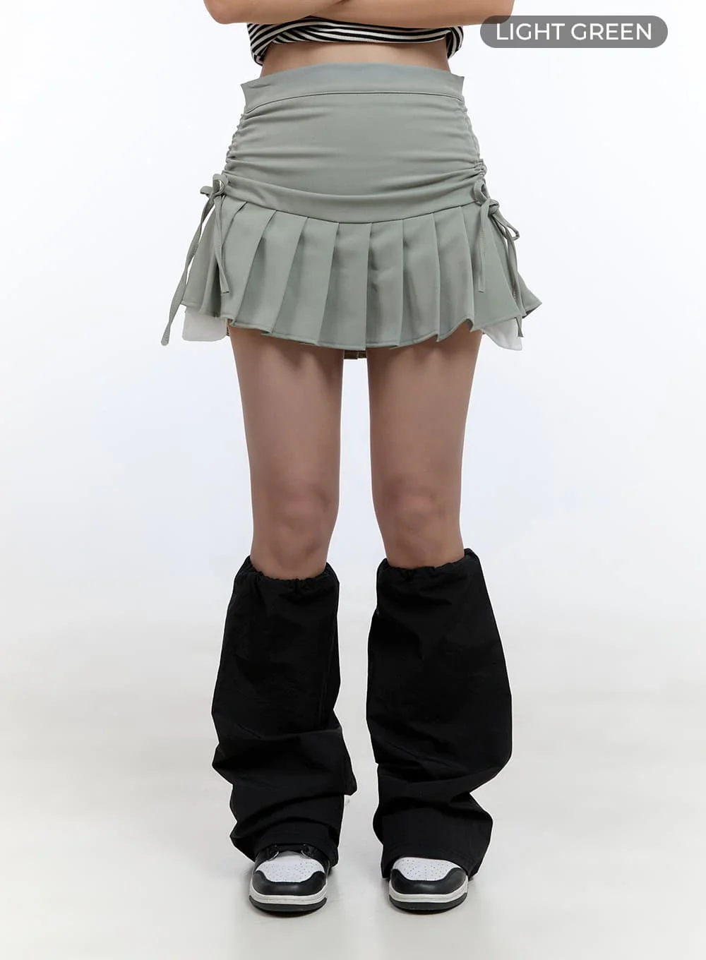 Tailored Solid Print Skirt CS406 - Image 7