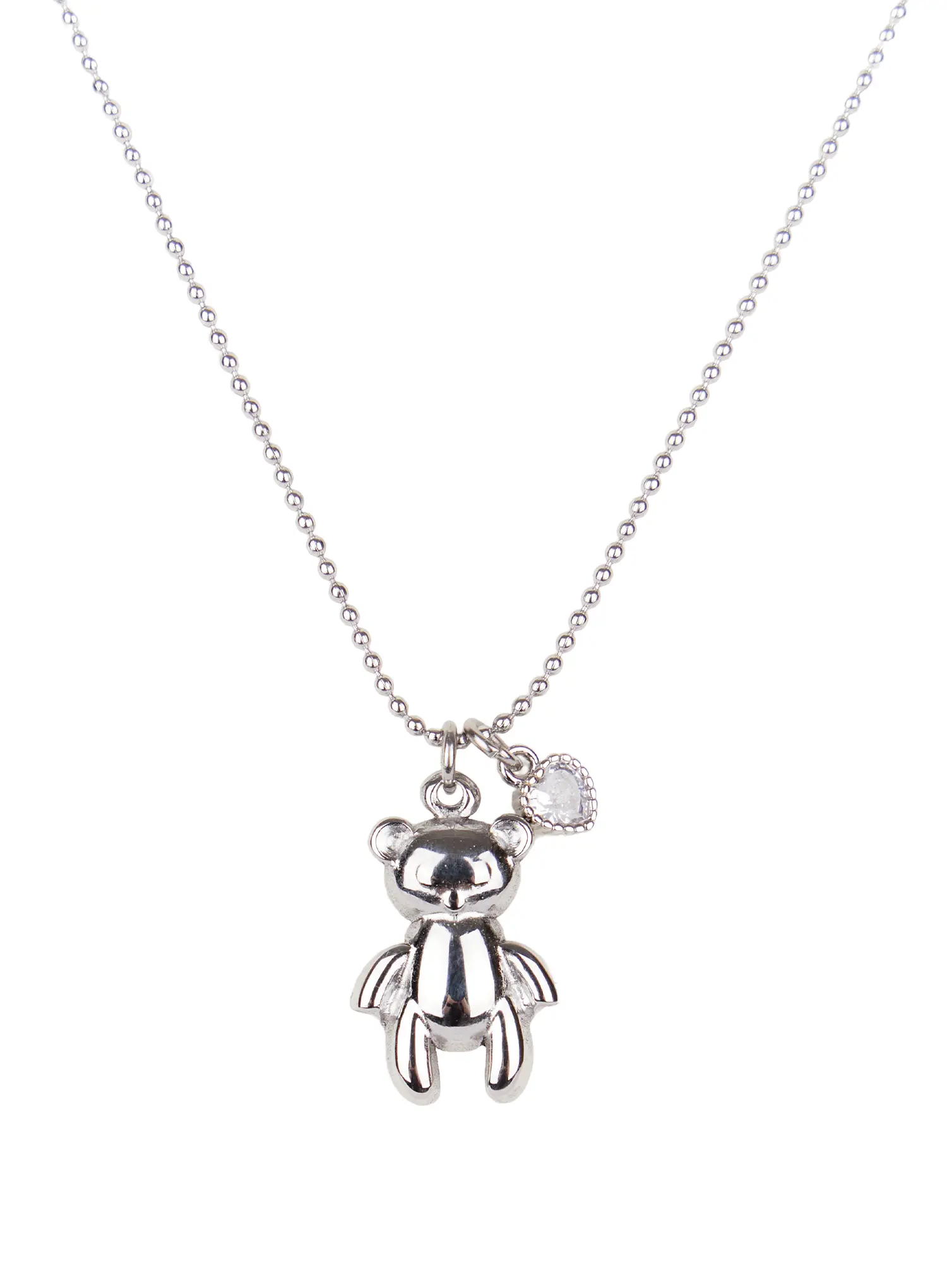 Teddy Charm Gem Necklace ID529 - Image 5