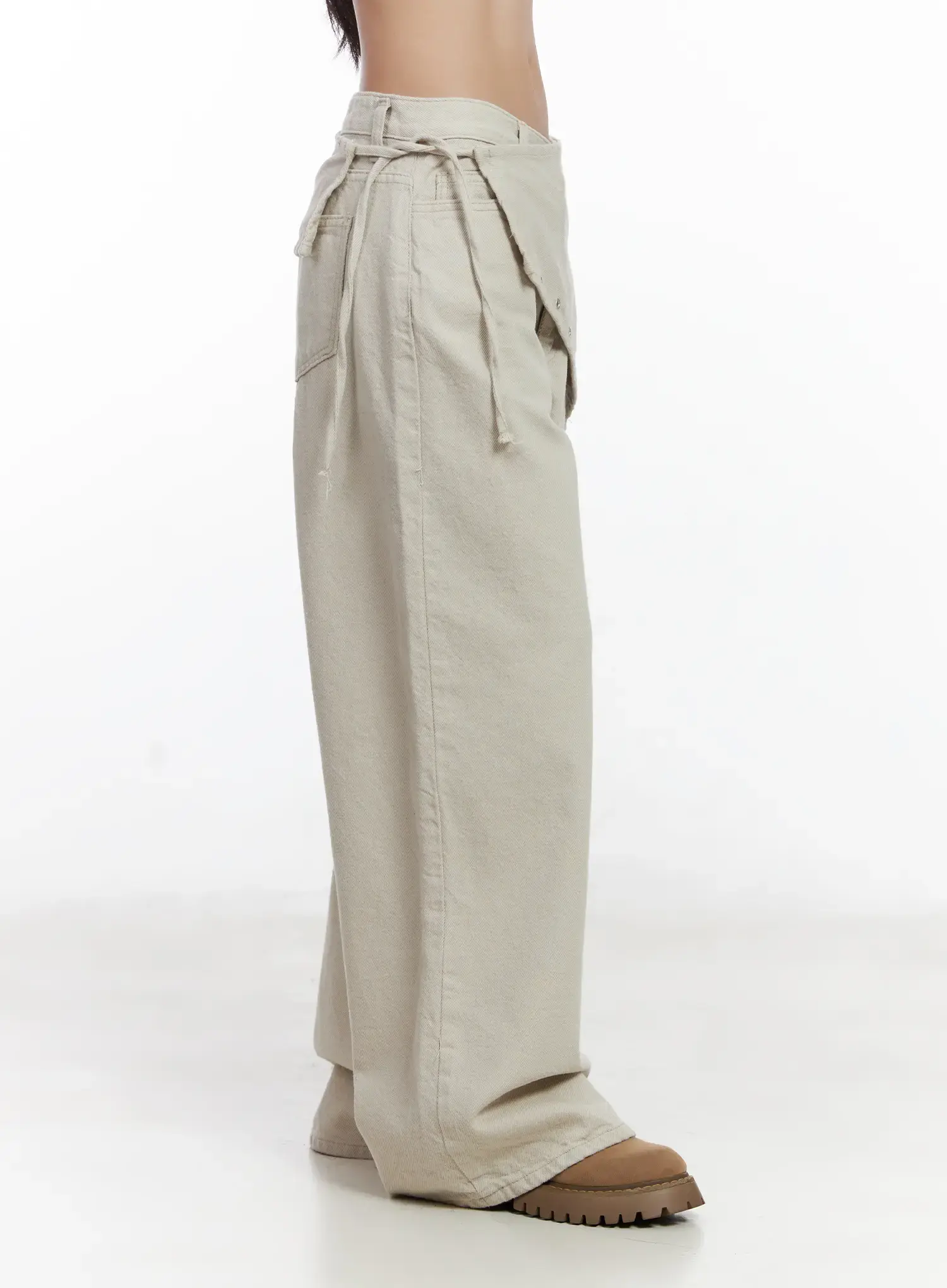 Terry Scarf Layered Pants CJ530 - Image 3