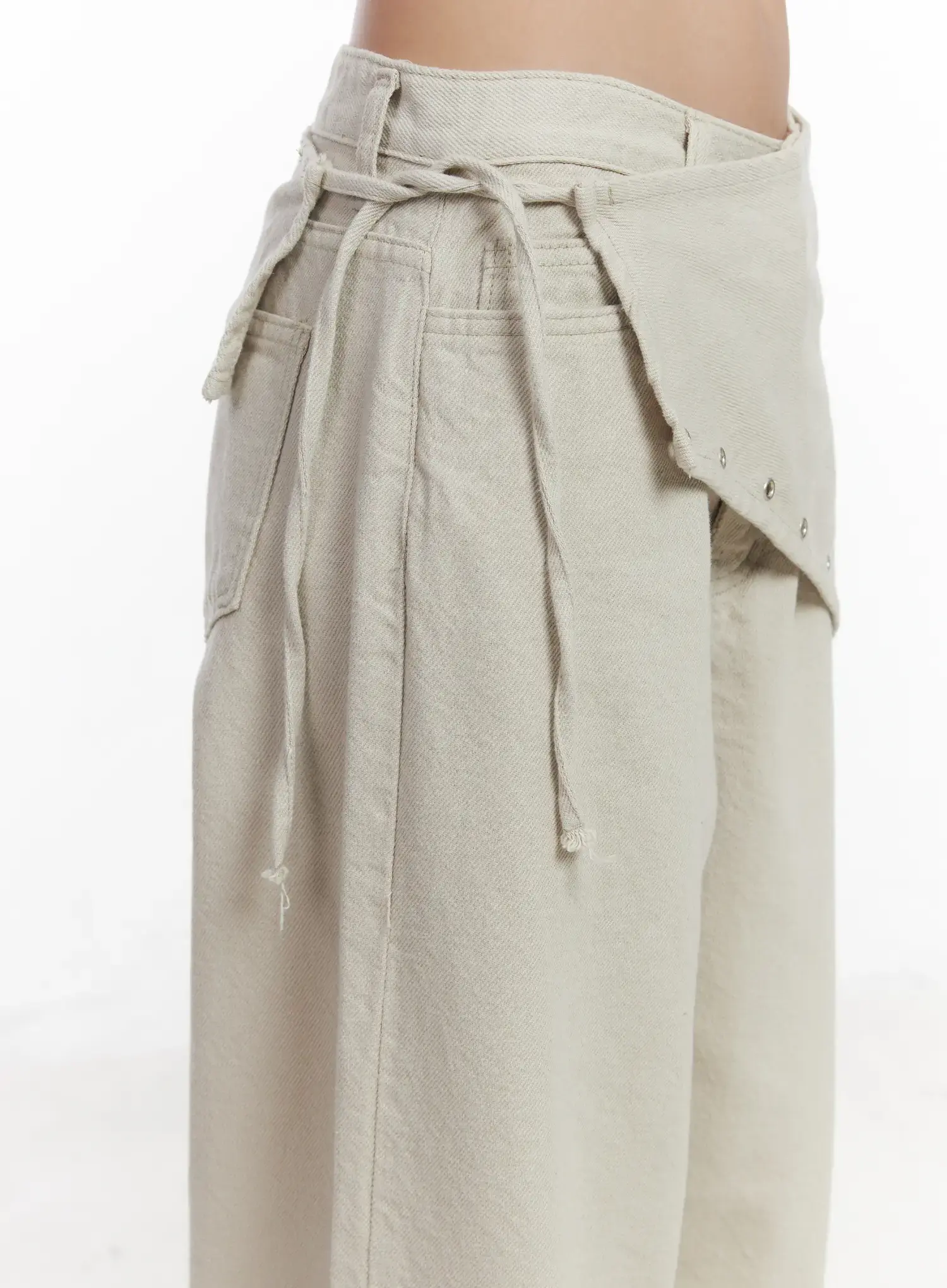Terry Scarf Layered Pants CJ530 - Image 9