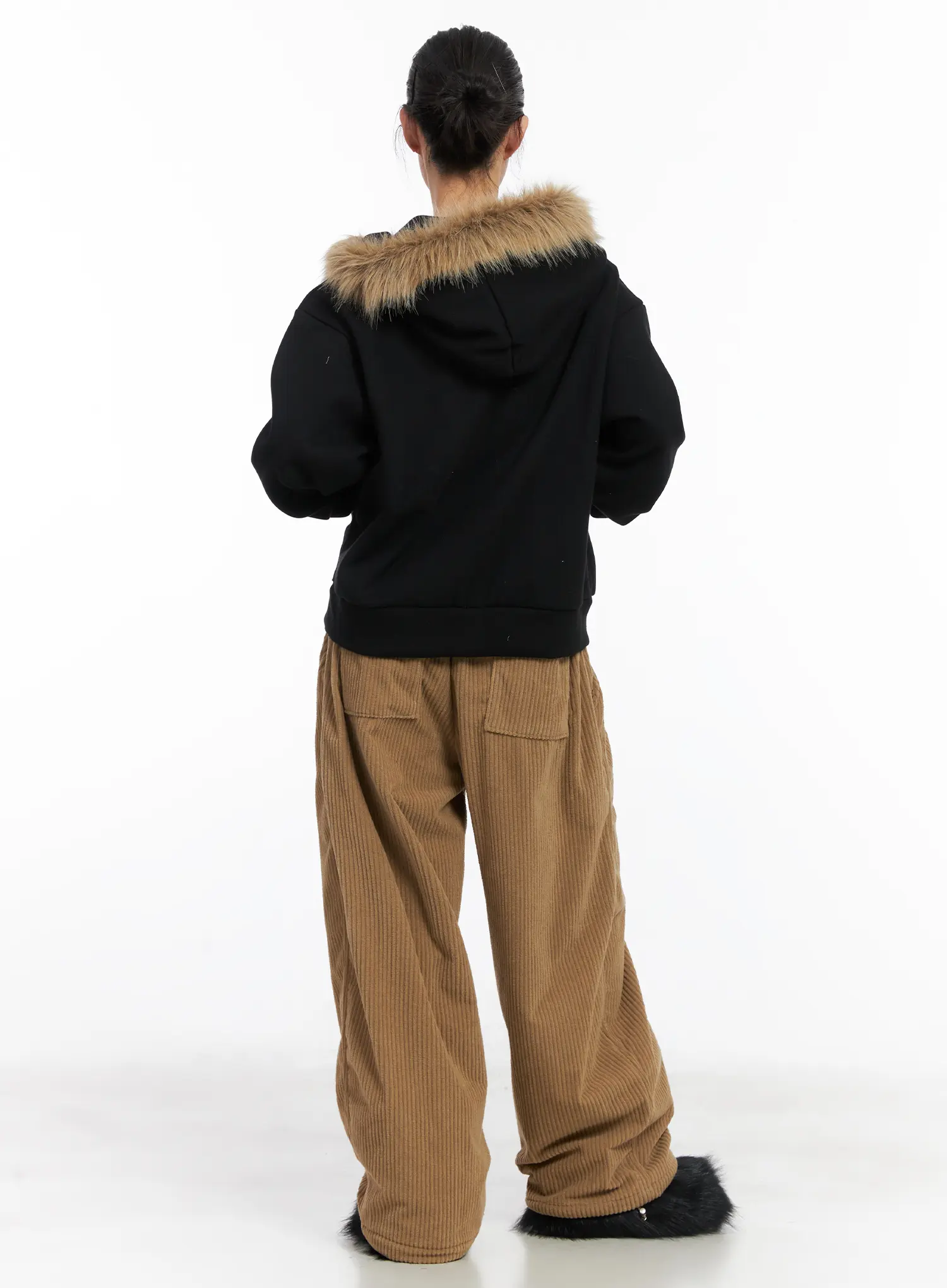 Textured Fleece Baggy Pants CD505 - Image 7