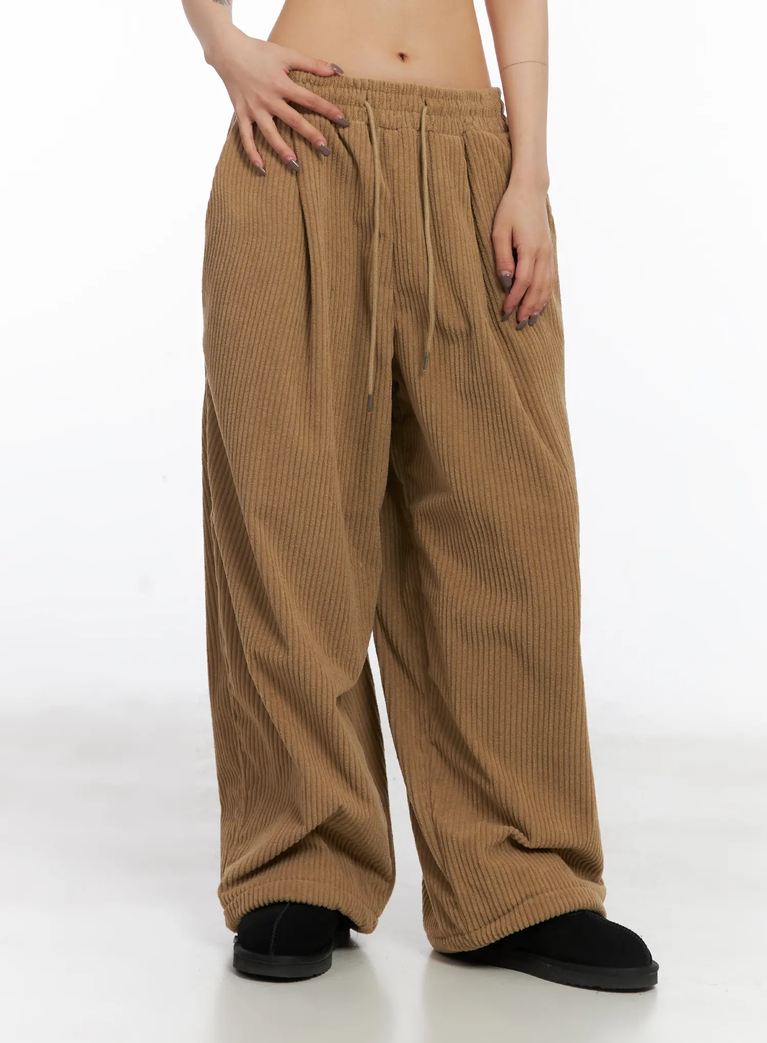 Textured Fleece Baggy Pants CD505 - Image 8