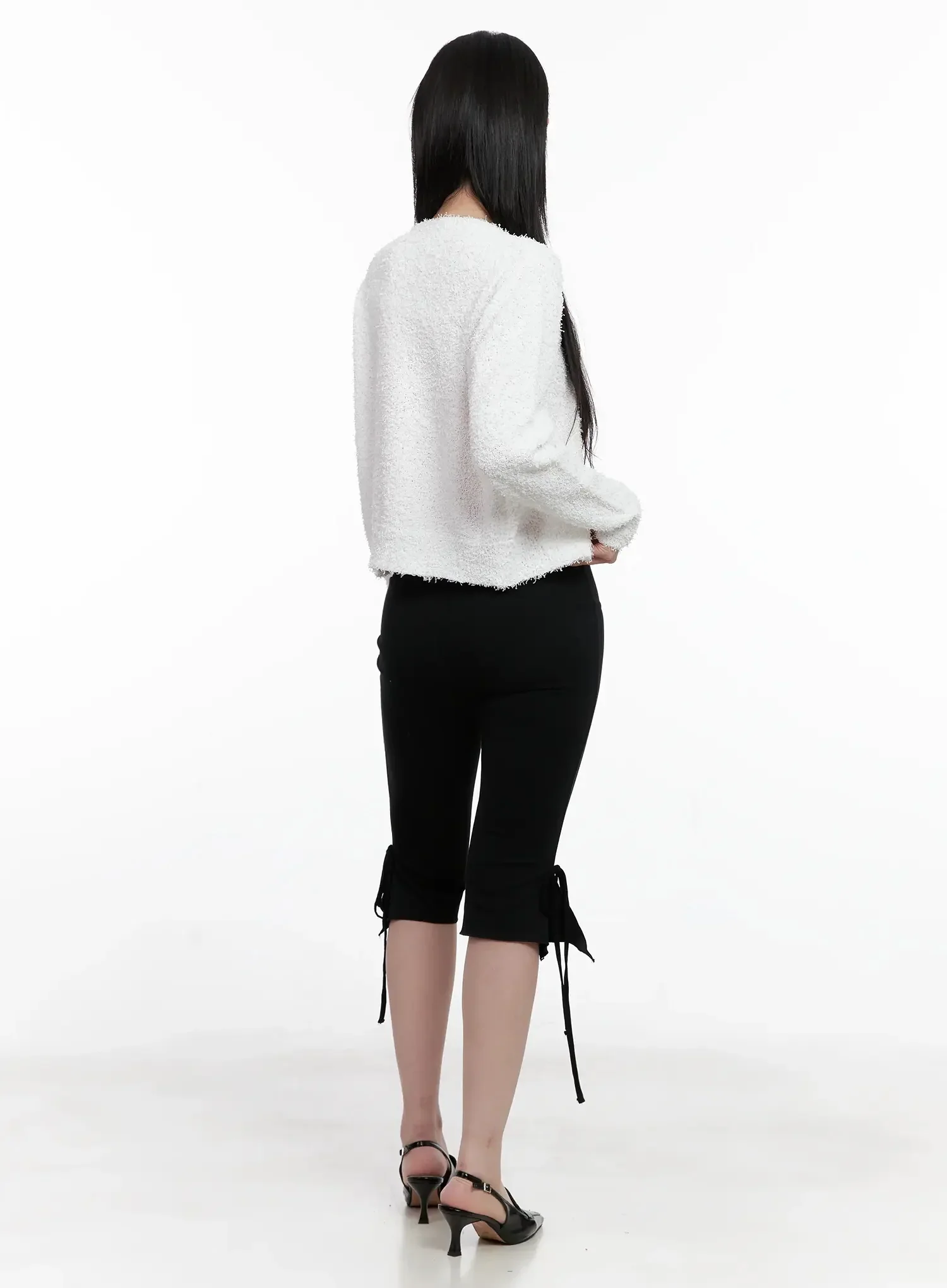 Textured Knit Cardigan IS508 - Image 9