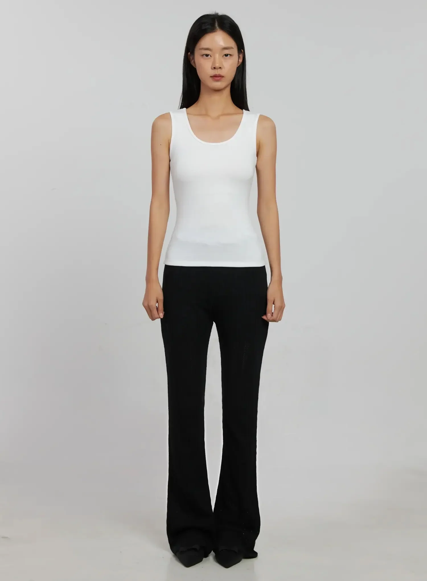 Textured Knit Flare Pants IJ509 - Image 6