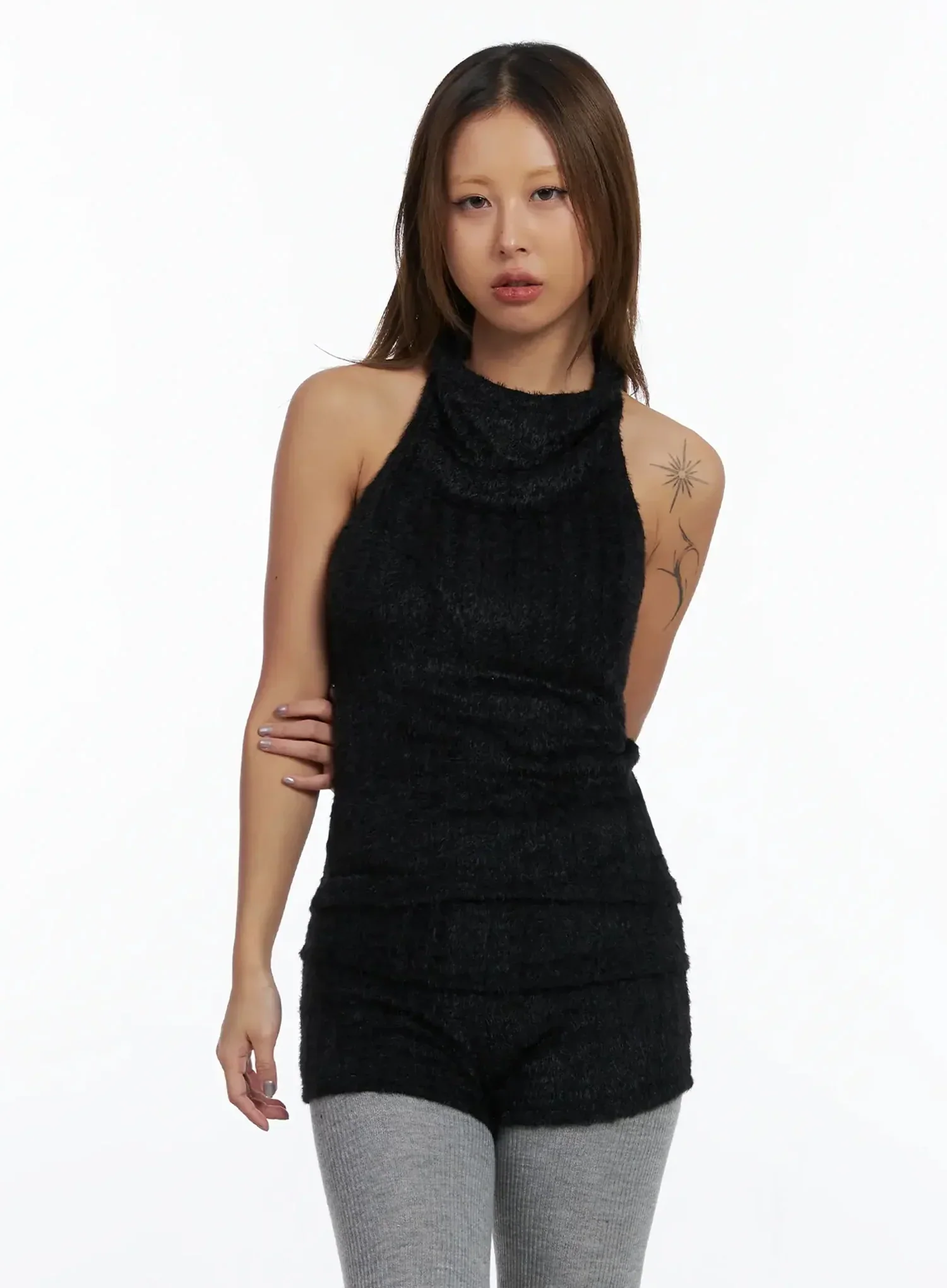 Textured Knit Turtleneck Top IN528 - Image 6