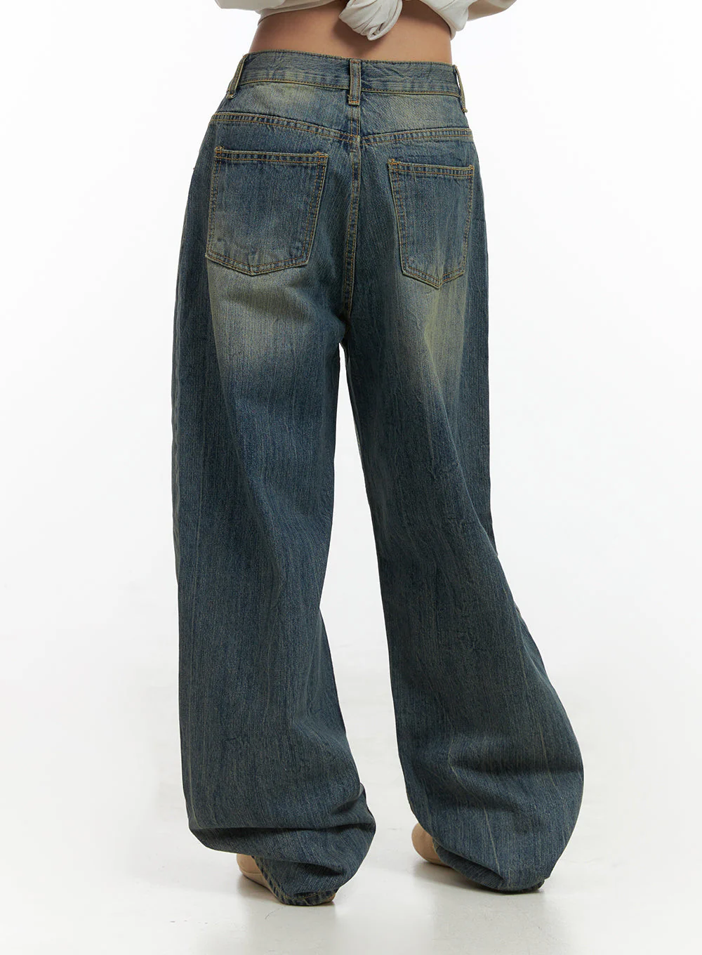 Thea Baggy Jeans in Washed Blue CO415 - Image 6