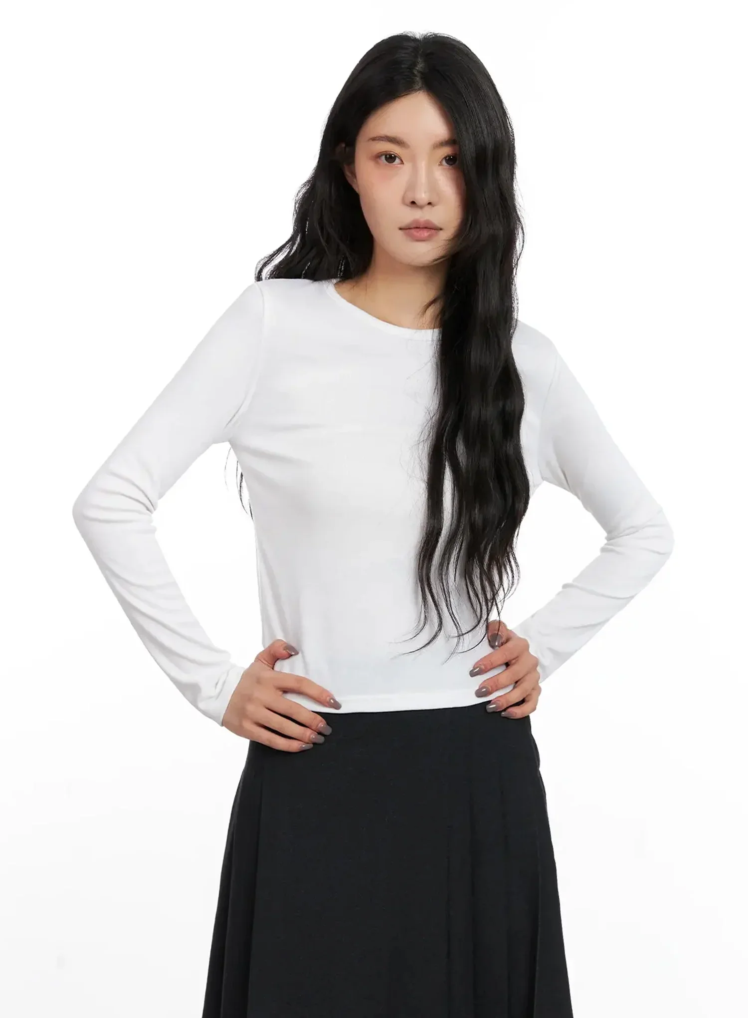 Thermal Crewneck Long Sleeve Top IN528 - Image 6