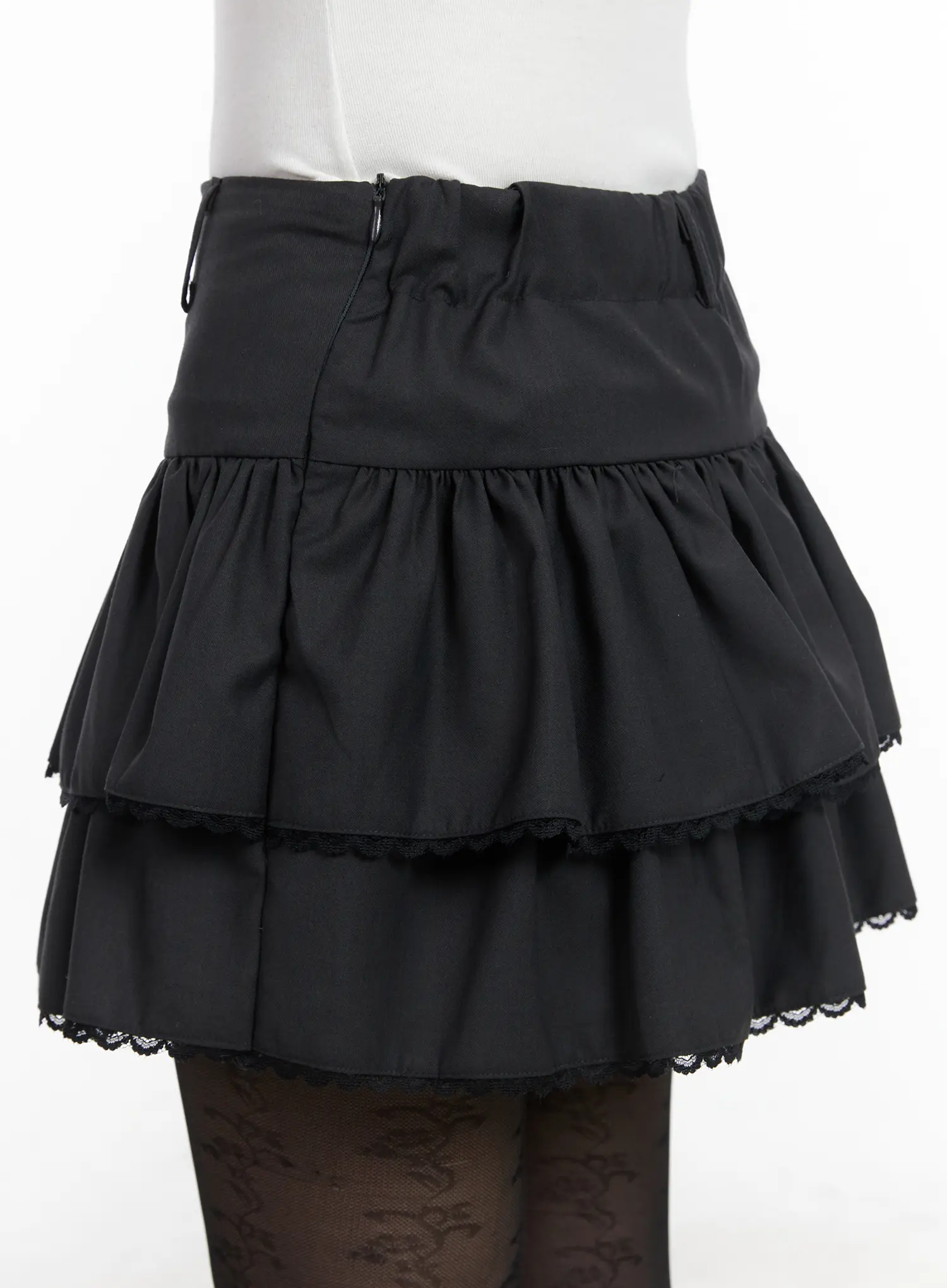 Tiered Lace Ruffle Mini Skirt CD505 - Image 3