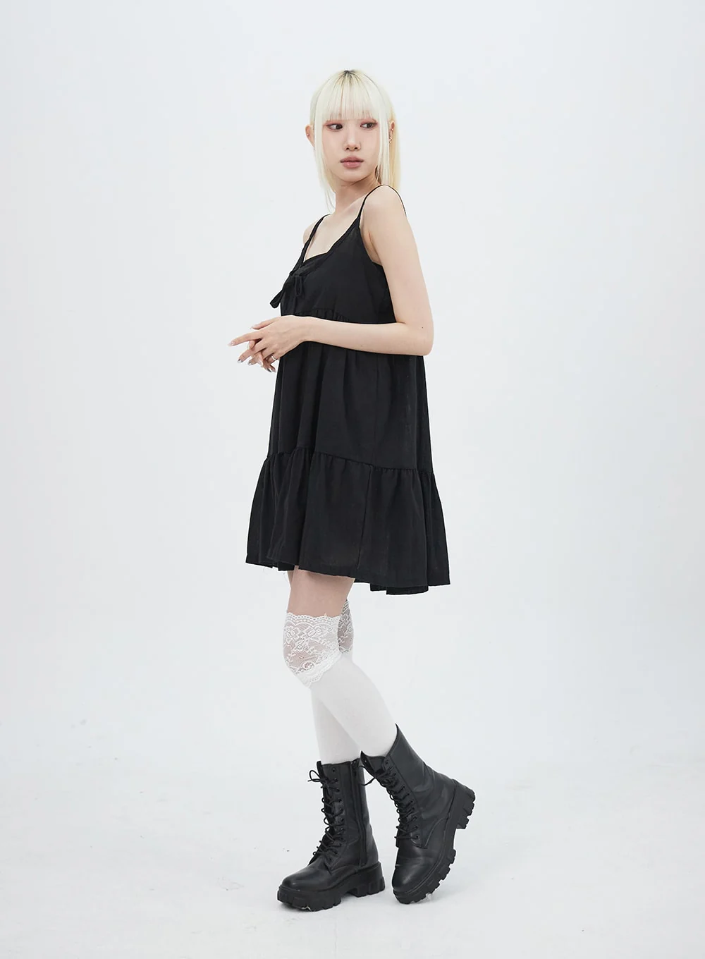 Tiered Mini Dress IU312 - Image 3